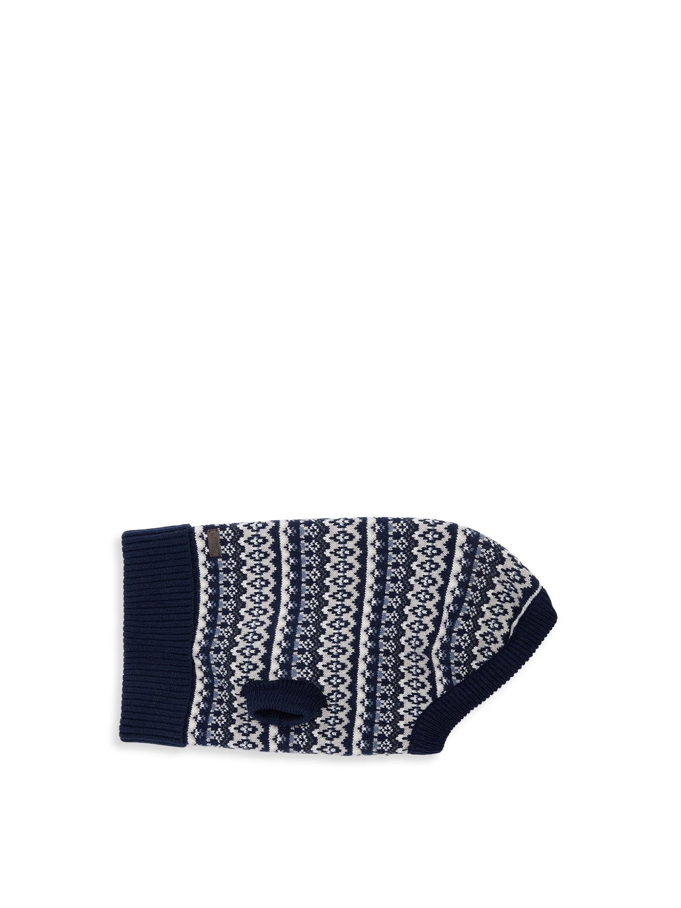 Barbour Marlow Fair Isle Dog Jumper Navy Large