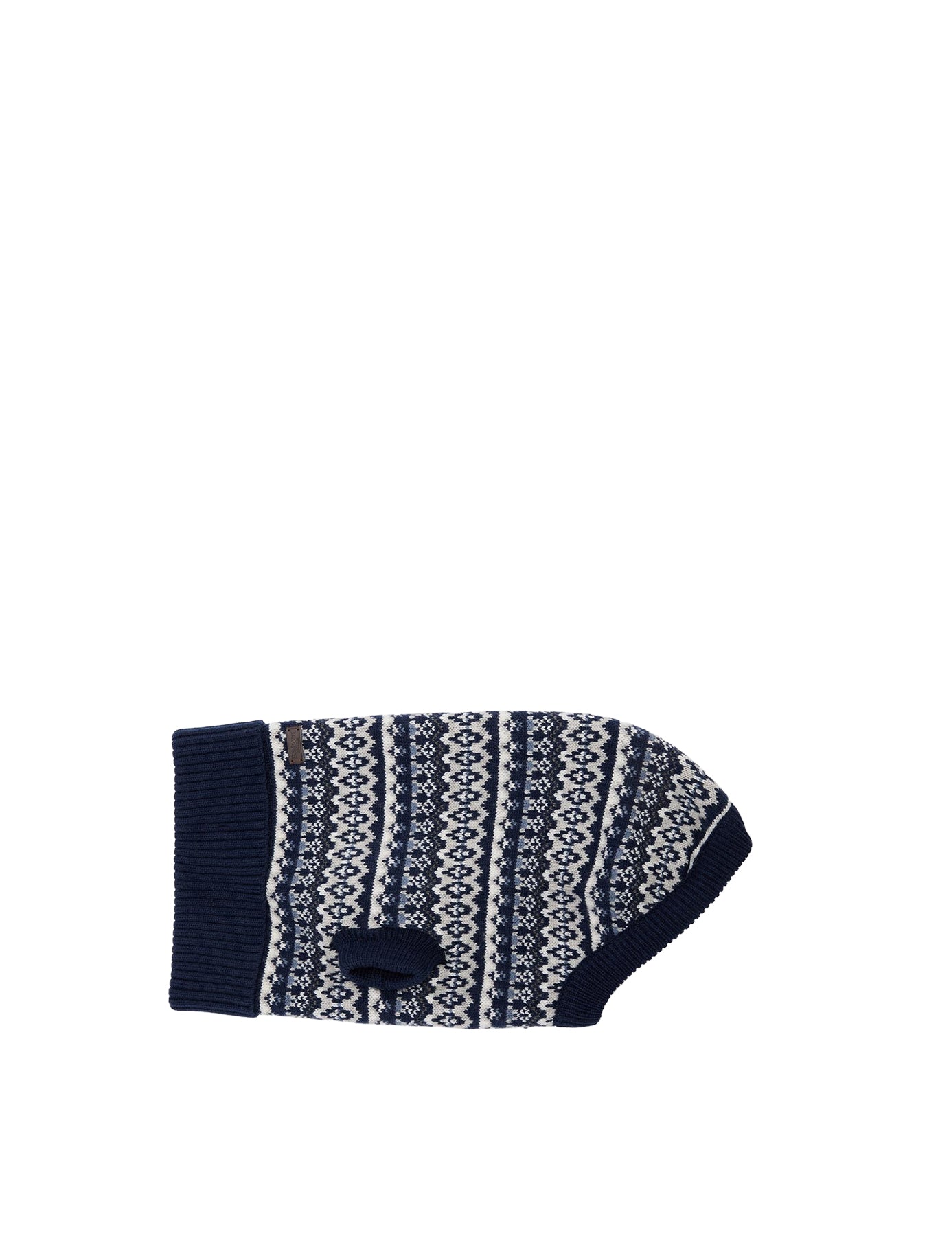 Barbour Marlow Fair Isle Dog Jumper Navy Medium