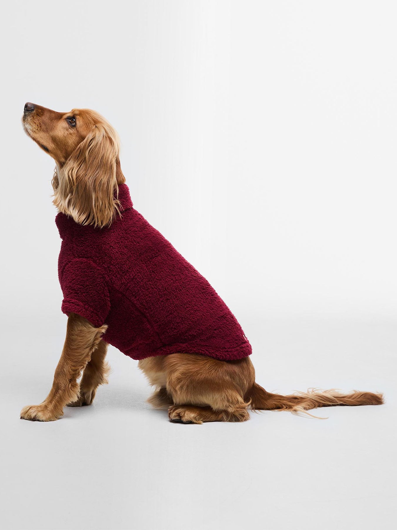 Fleece Dog Jumper Red