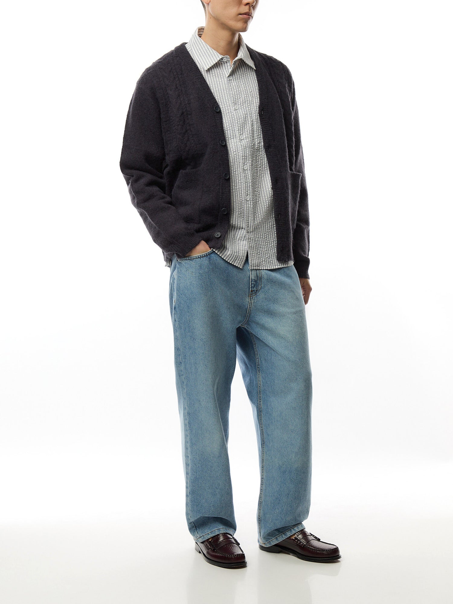 Seersucker Stripe Pearce Shirt