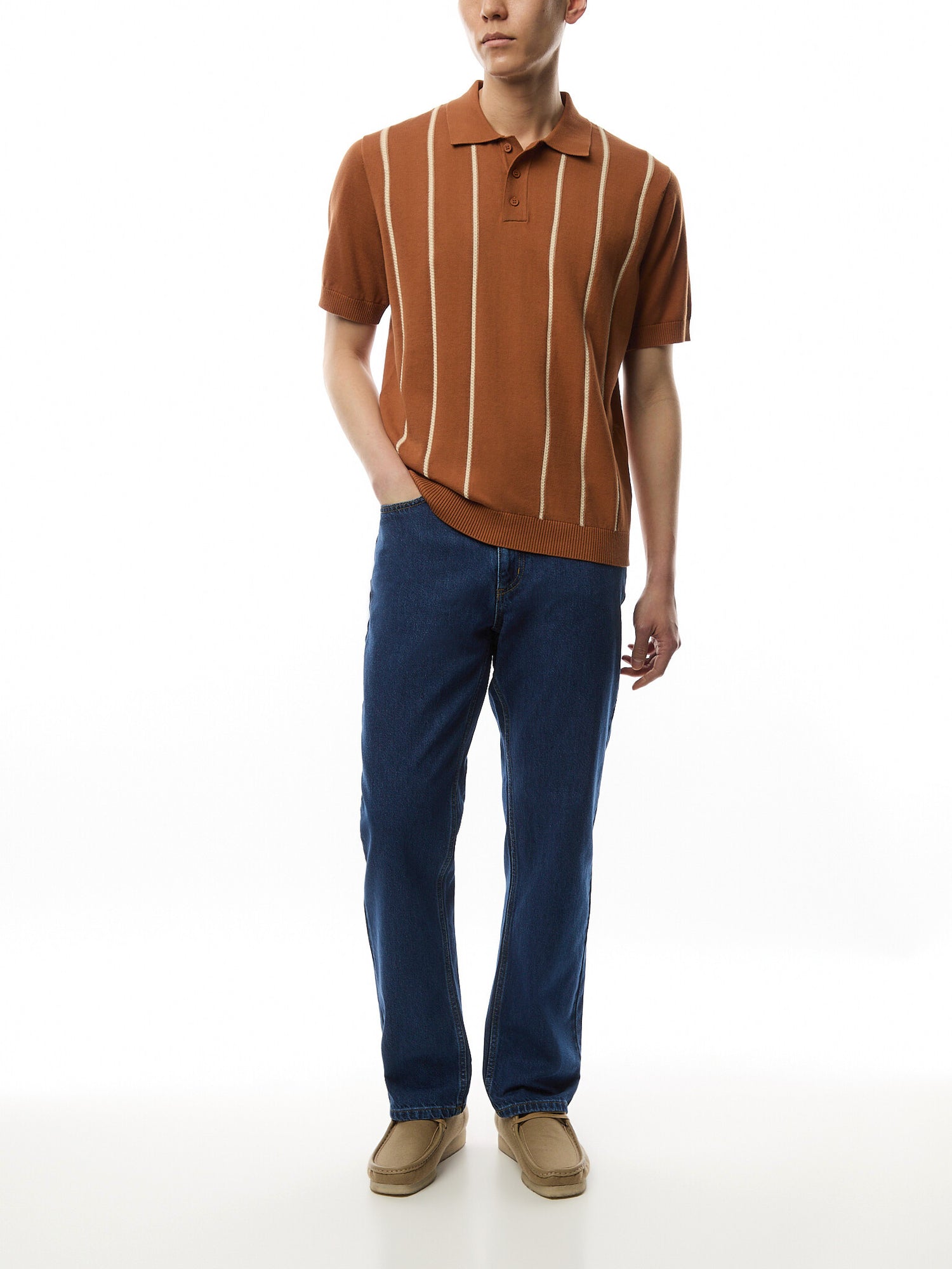 Micro Cable Knitted Polo