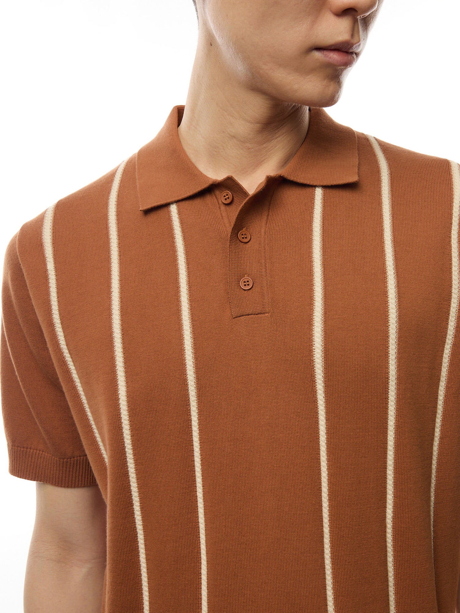 Micro Cable Knitted Polo