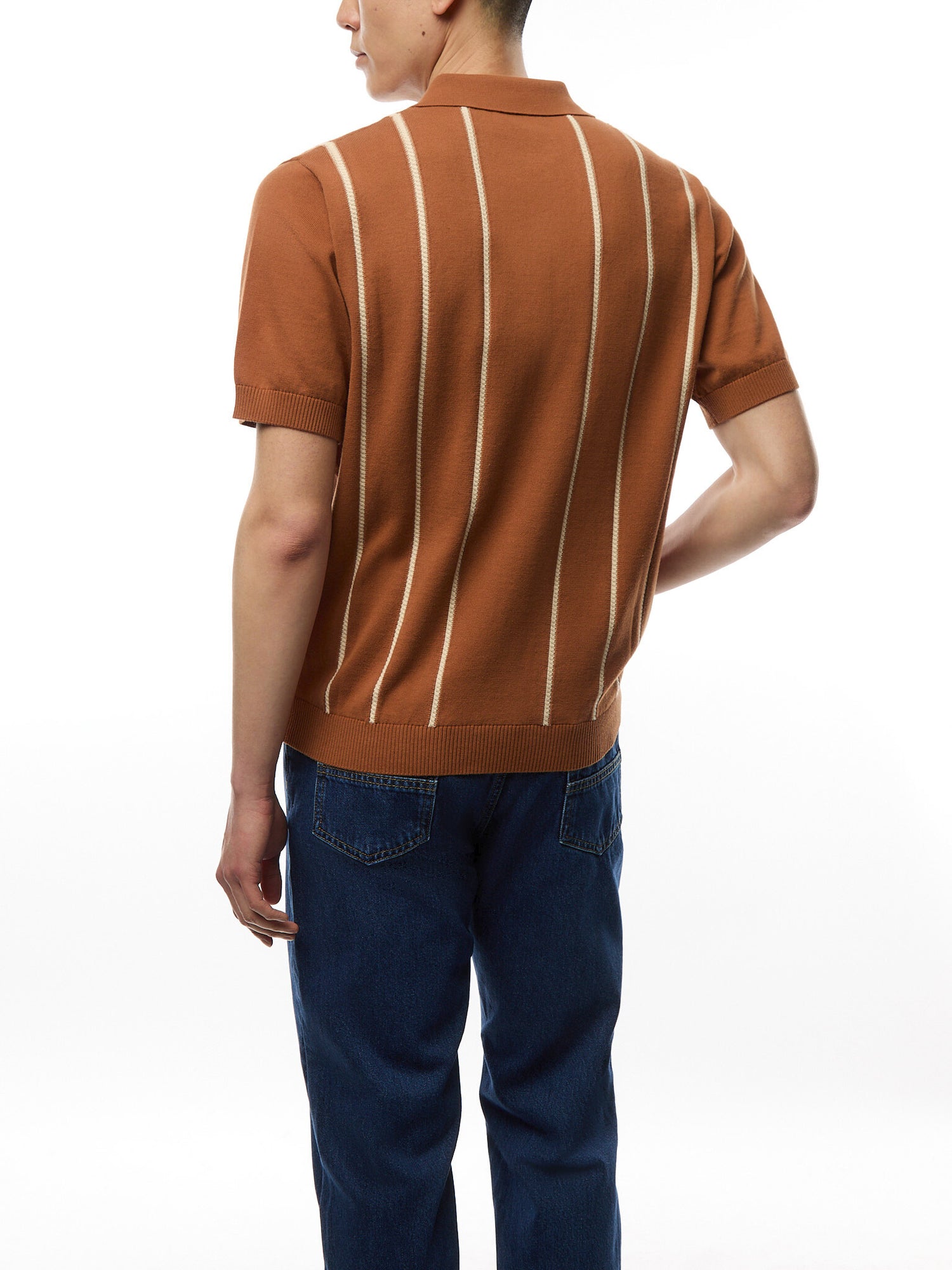 Micro Cable Knitted Polo