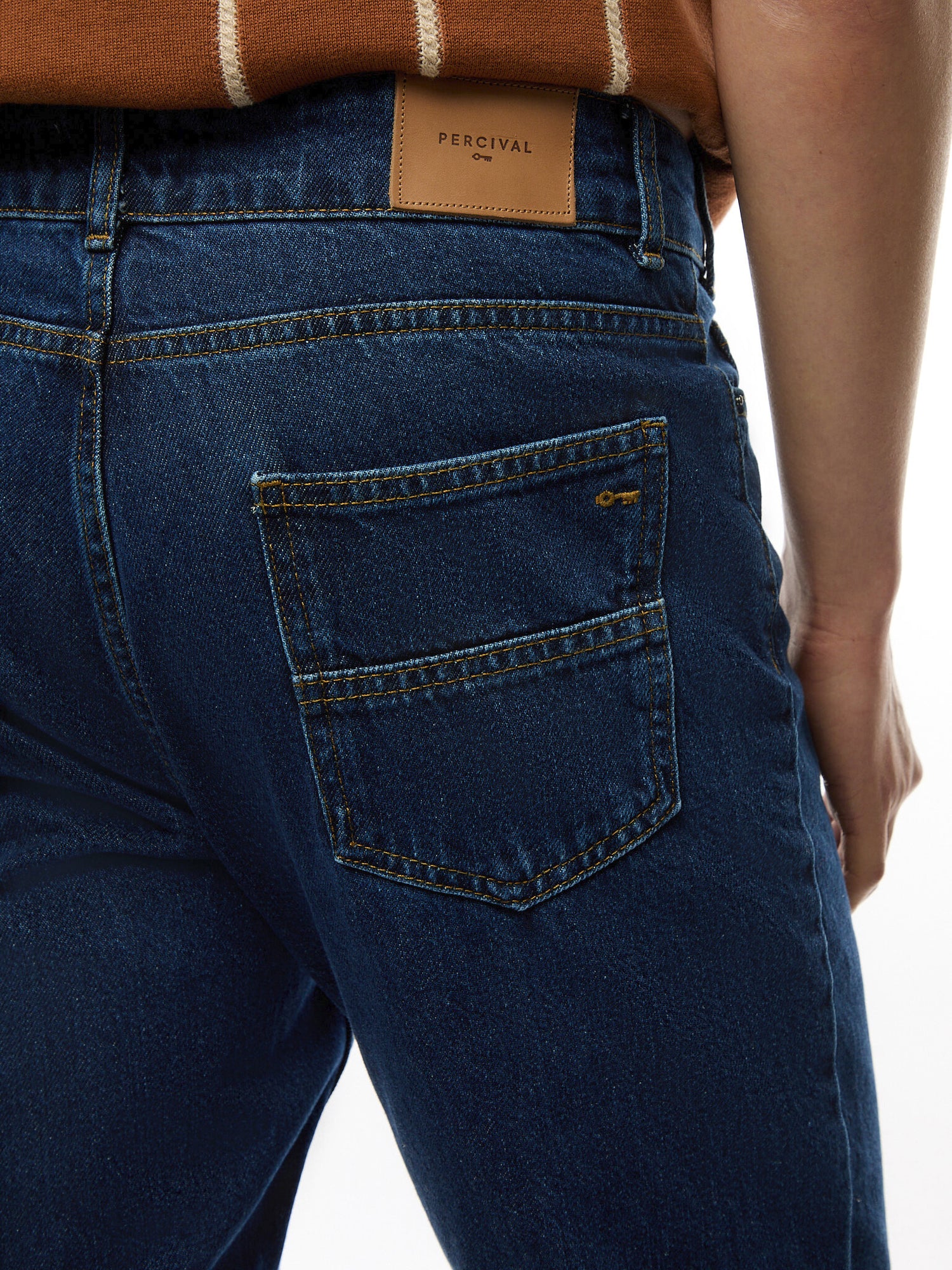 Straight Leg Denim Jeans