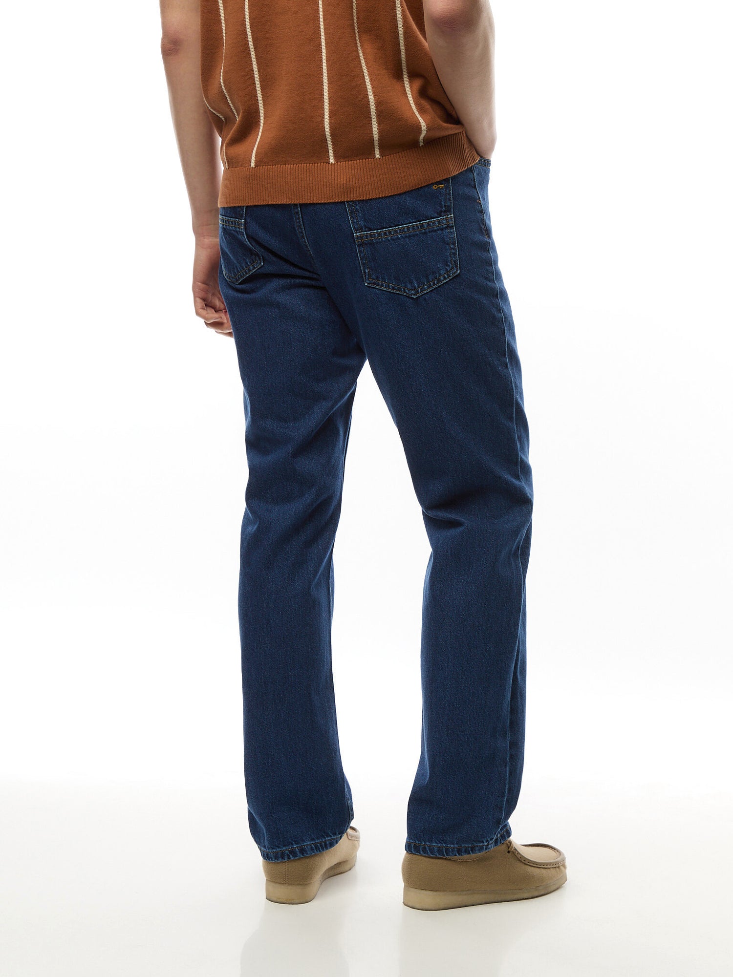 Straight Leg Denim Jeans