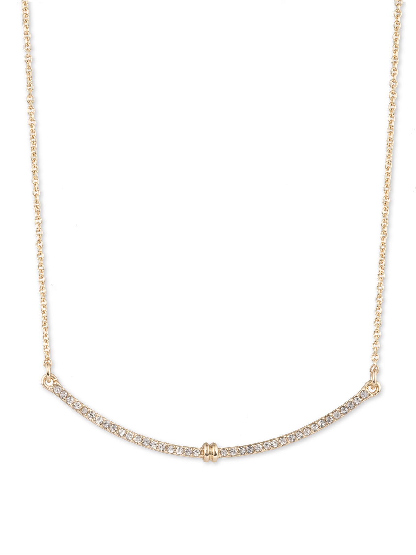 Pavé Frontal Necklace Gold