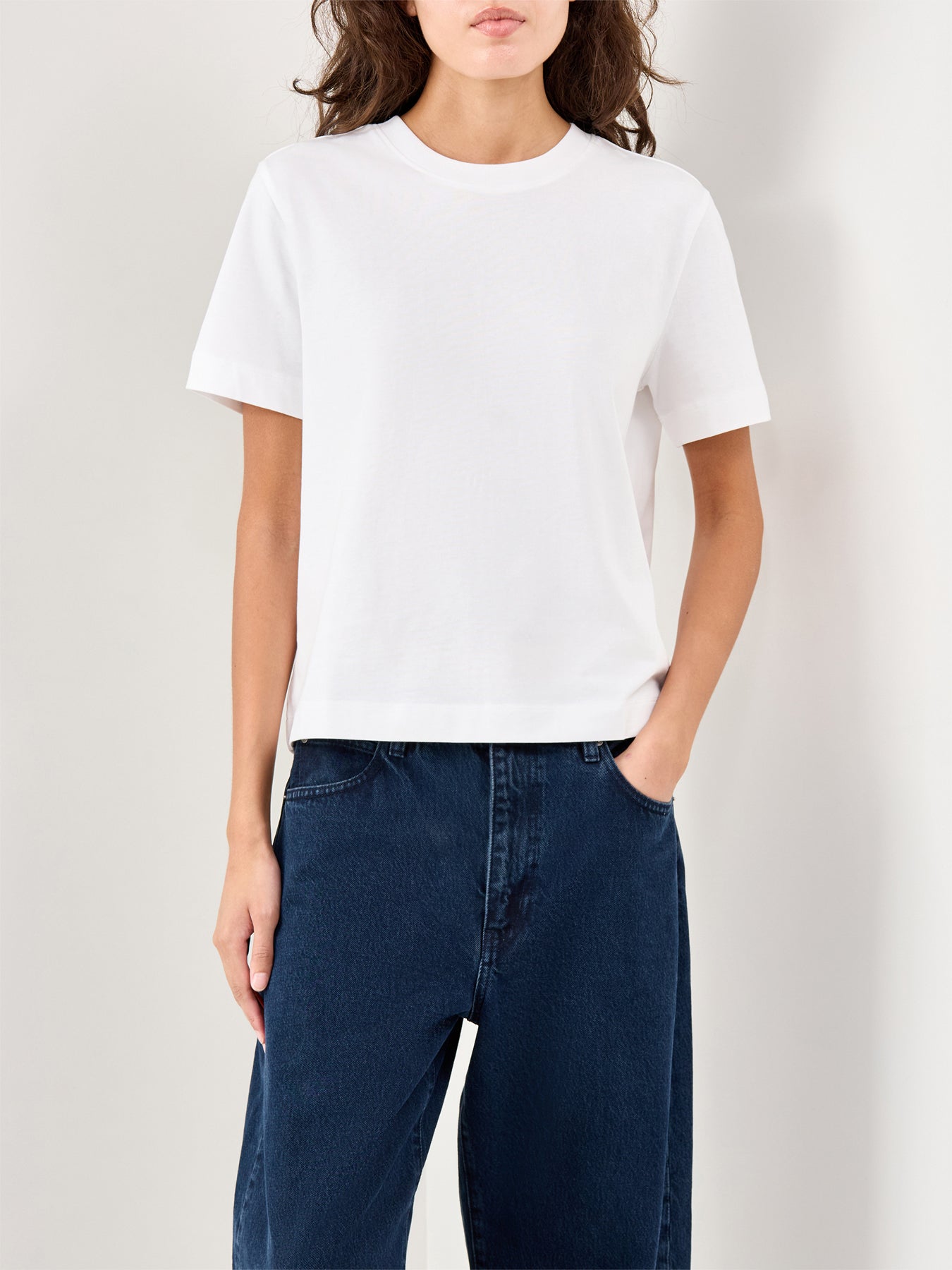 Essential Short Sleeve Boxy T-Shirt White