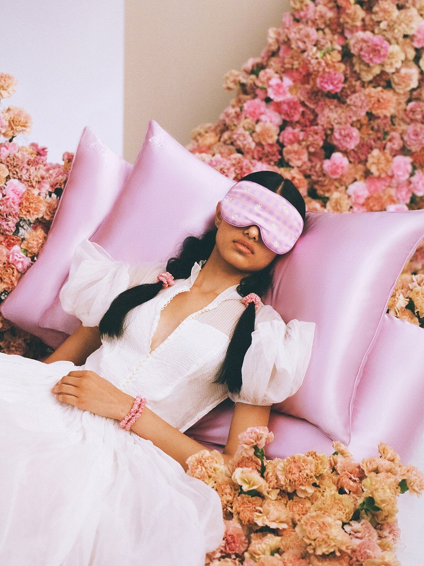 Pure Silk Contour Sleep Mask Posie