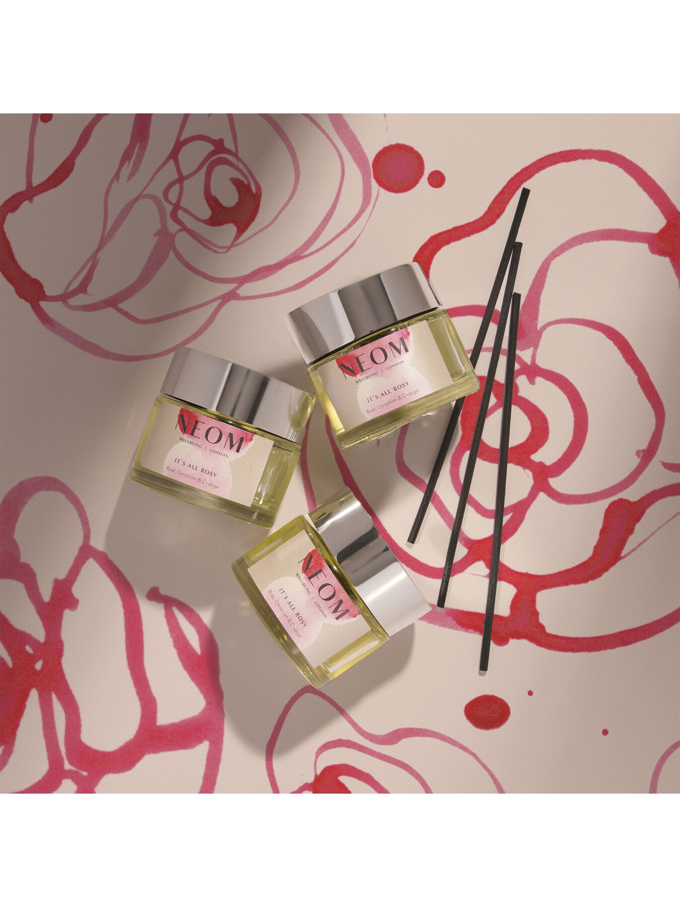 NEOM Wellbeing Its All Rosy Reed Diffuser 100ml