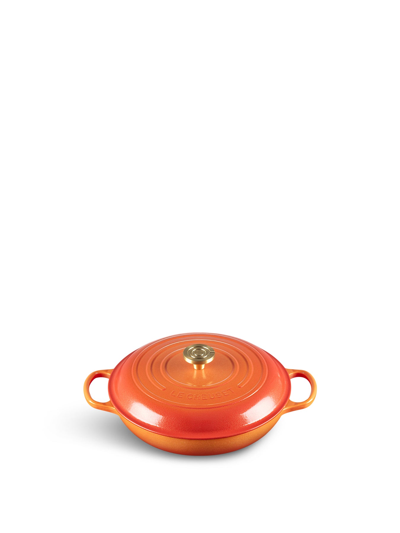 Signature Shallow Casserole Braiser Flamme Dorée