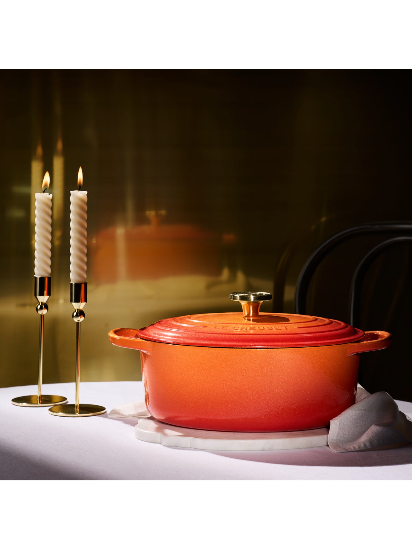 Signature Oval Casserole Oven Flamme Dorée