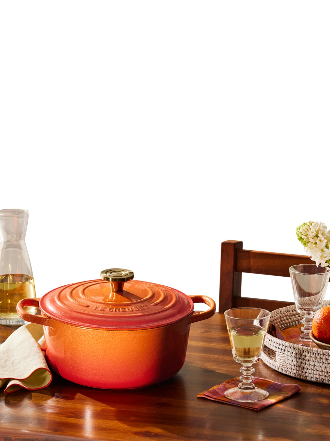 Signature Round Casserole Oven Flamme Dorée
