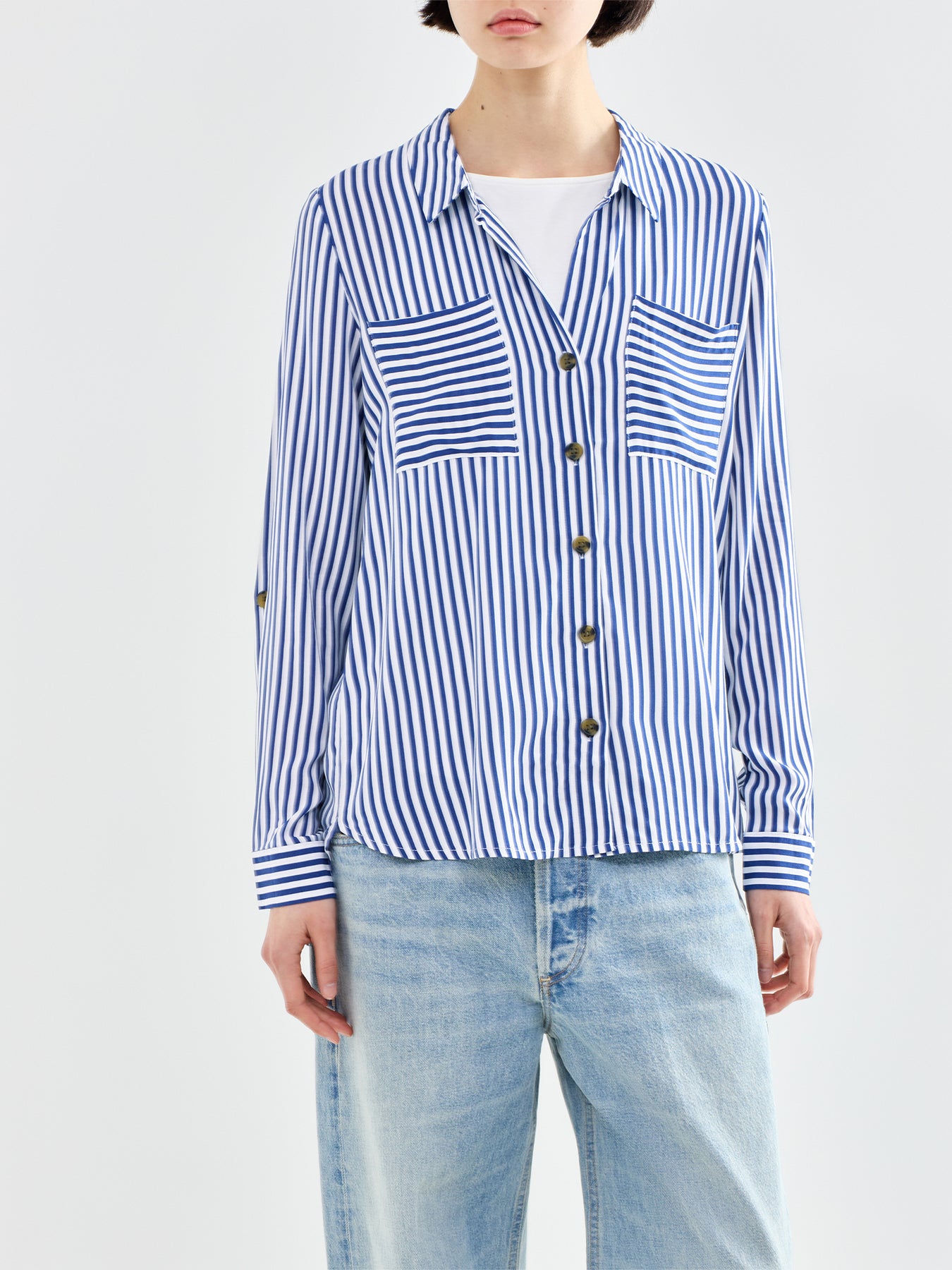 Yasmin Striped Shirt Blue
