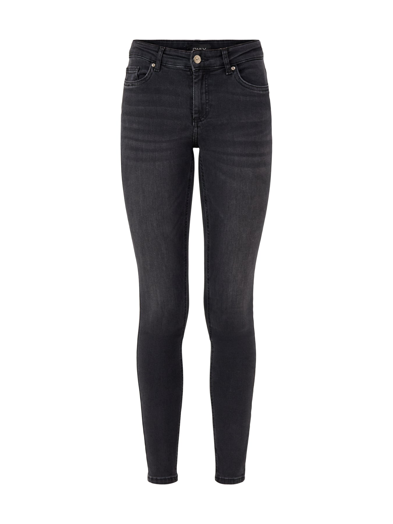 Blush Mid Waist Skinny Jeans Black
