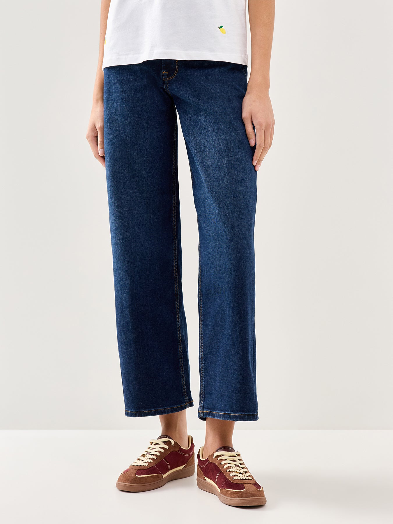 Madison High Waist Wide Leg Jeans Blue