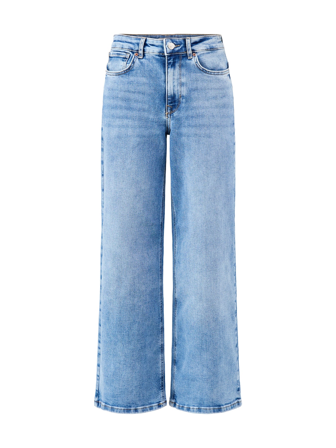 Madison High Waist Wide Leg Jeans Blue