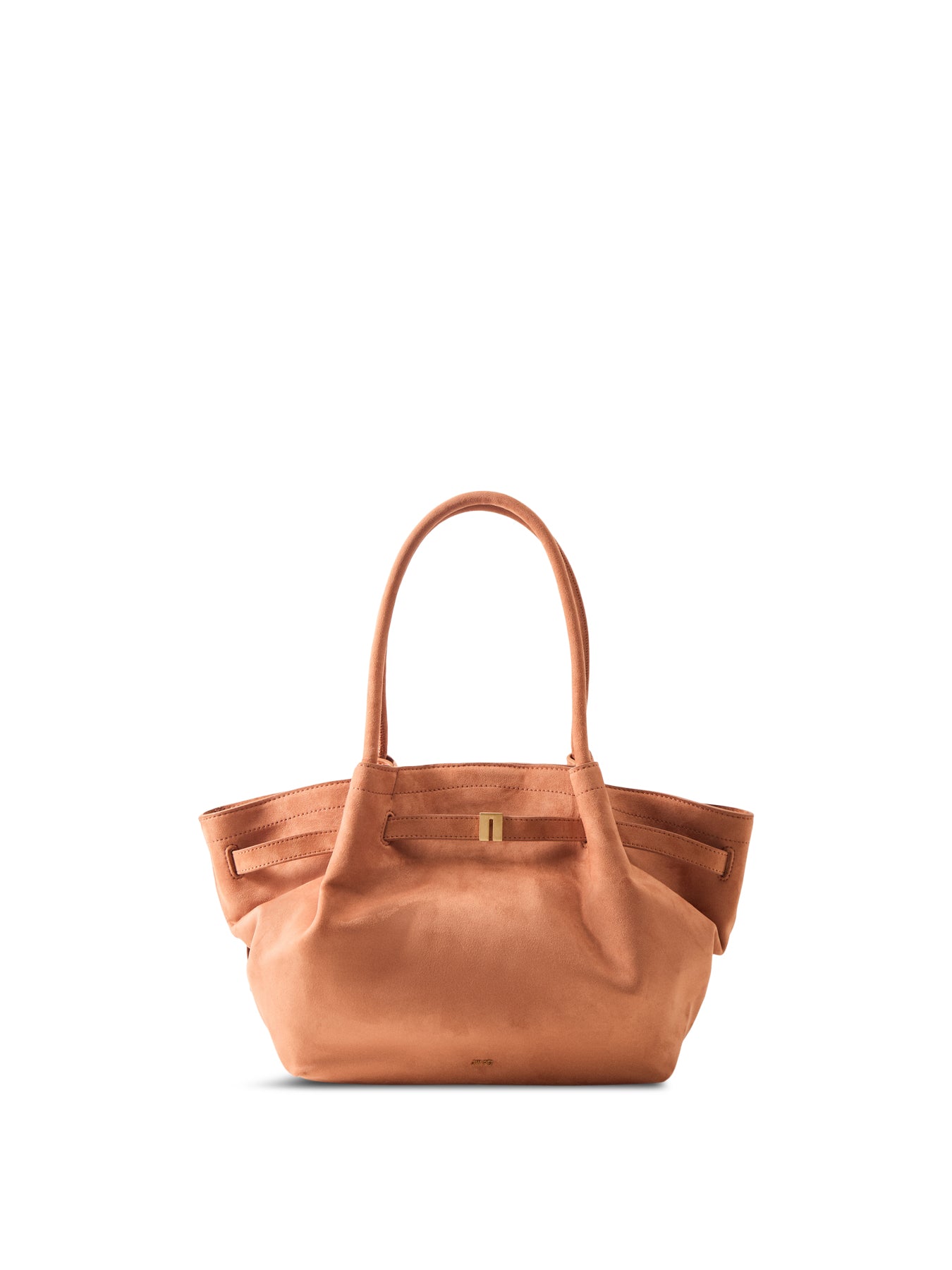 Hana Medium Suede Tote Bag Brown