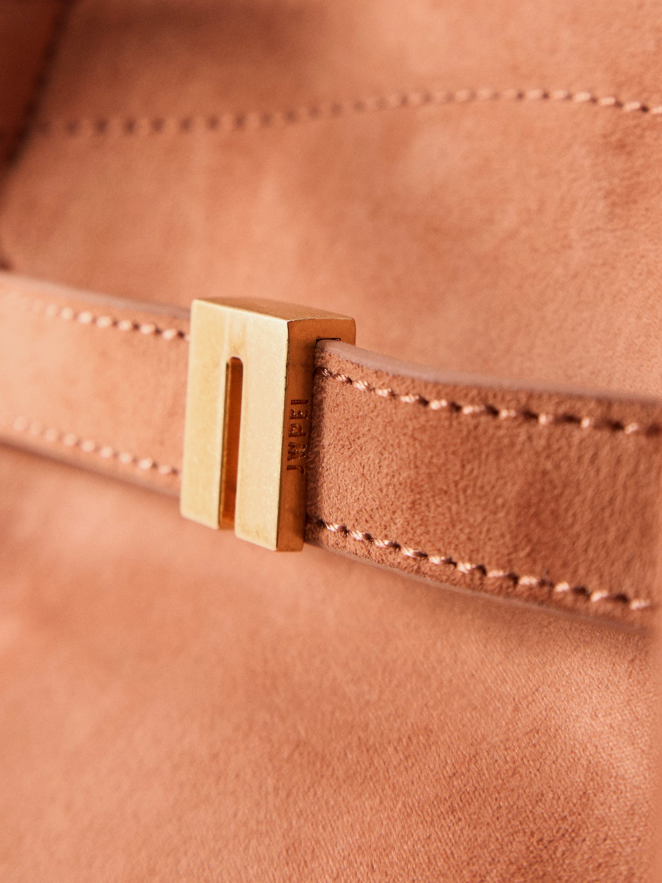 Hana Medium Suede Tote Bag Brown