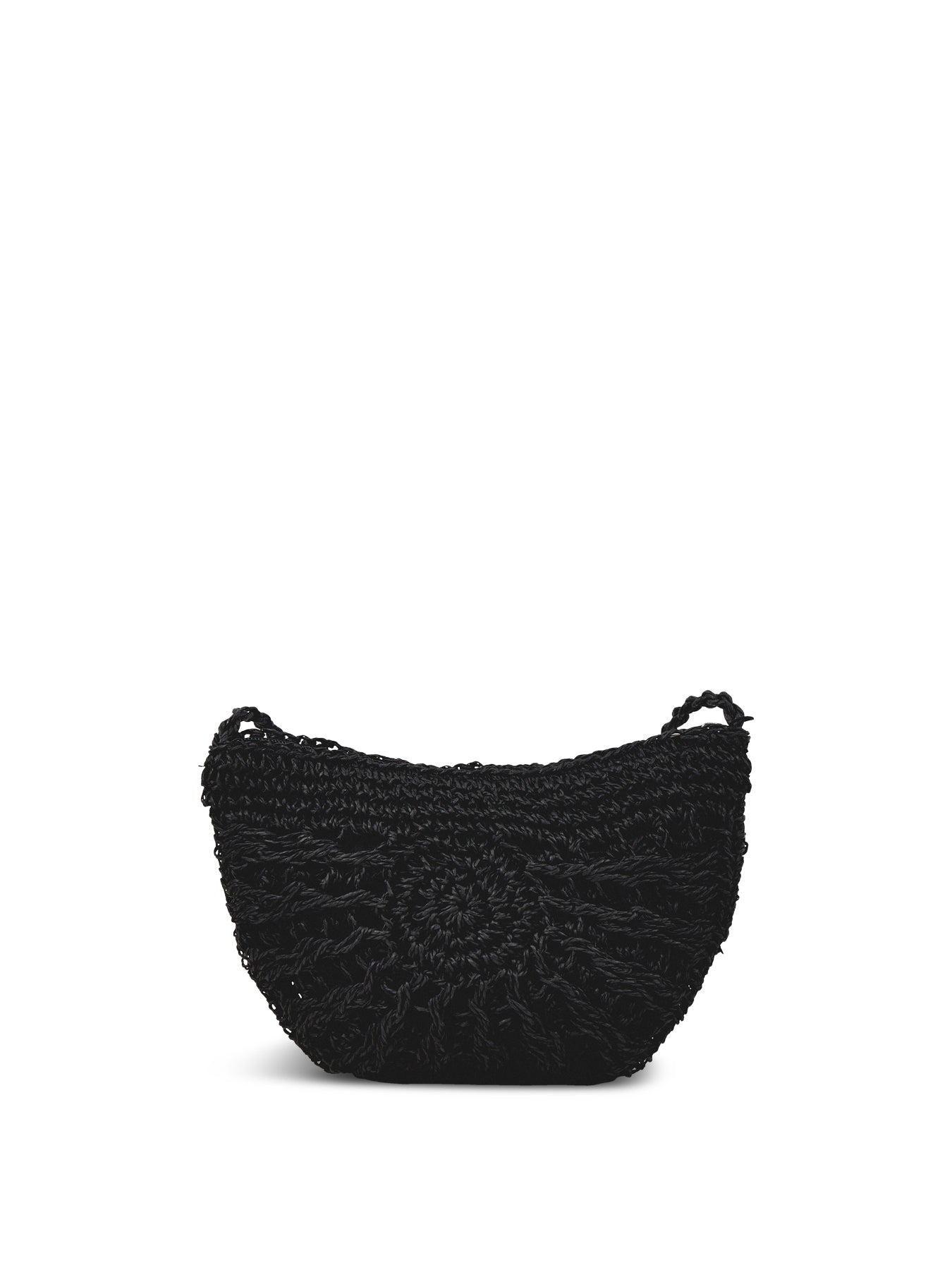 Lona Half Moon Crossbody Bag Black