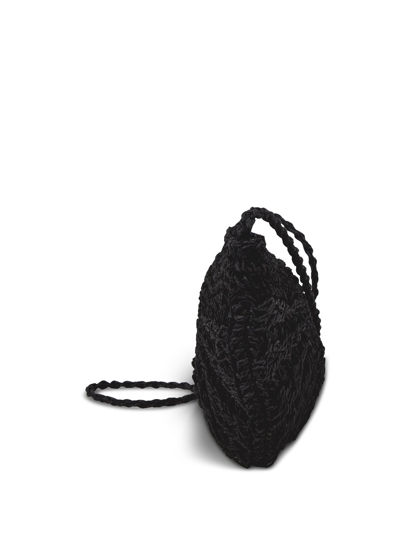 Lona Half Moon Crossbody Bag Black