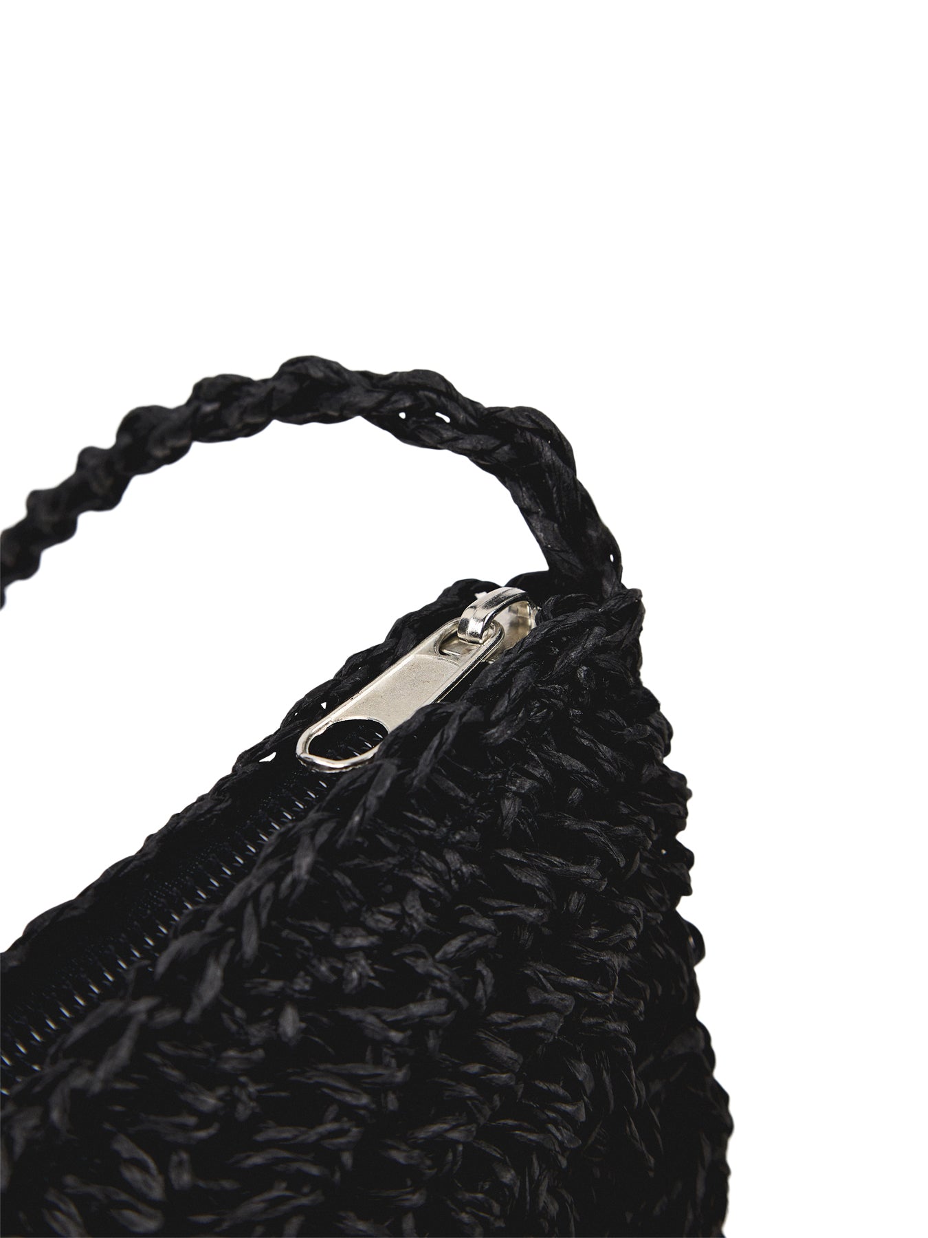 Lona Half Moon Crossbody Bag Black