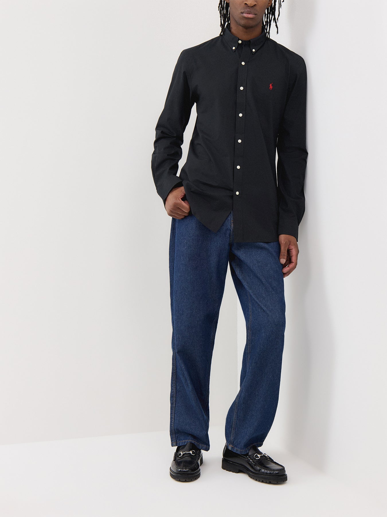 Slim Fit Poplin Stretch Shirt
