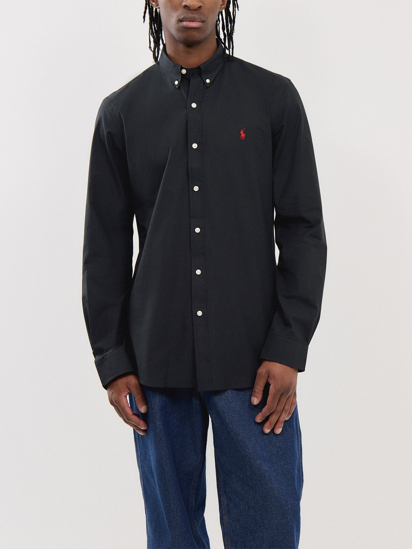 Slim Fit Poplin Stretch Shirt