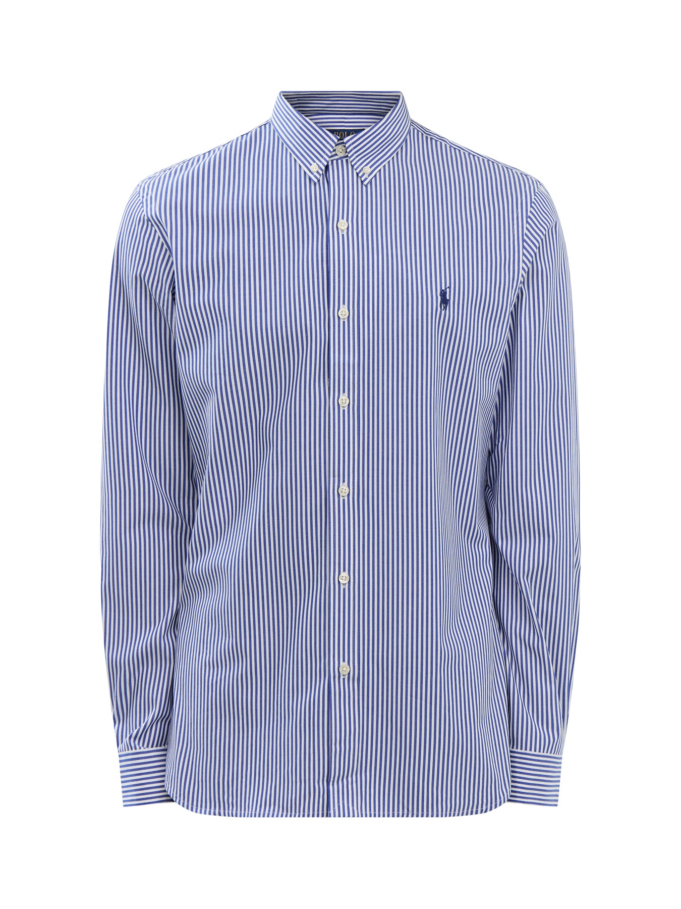 Slim Fit Stretch Poplin Stripe Shirt