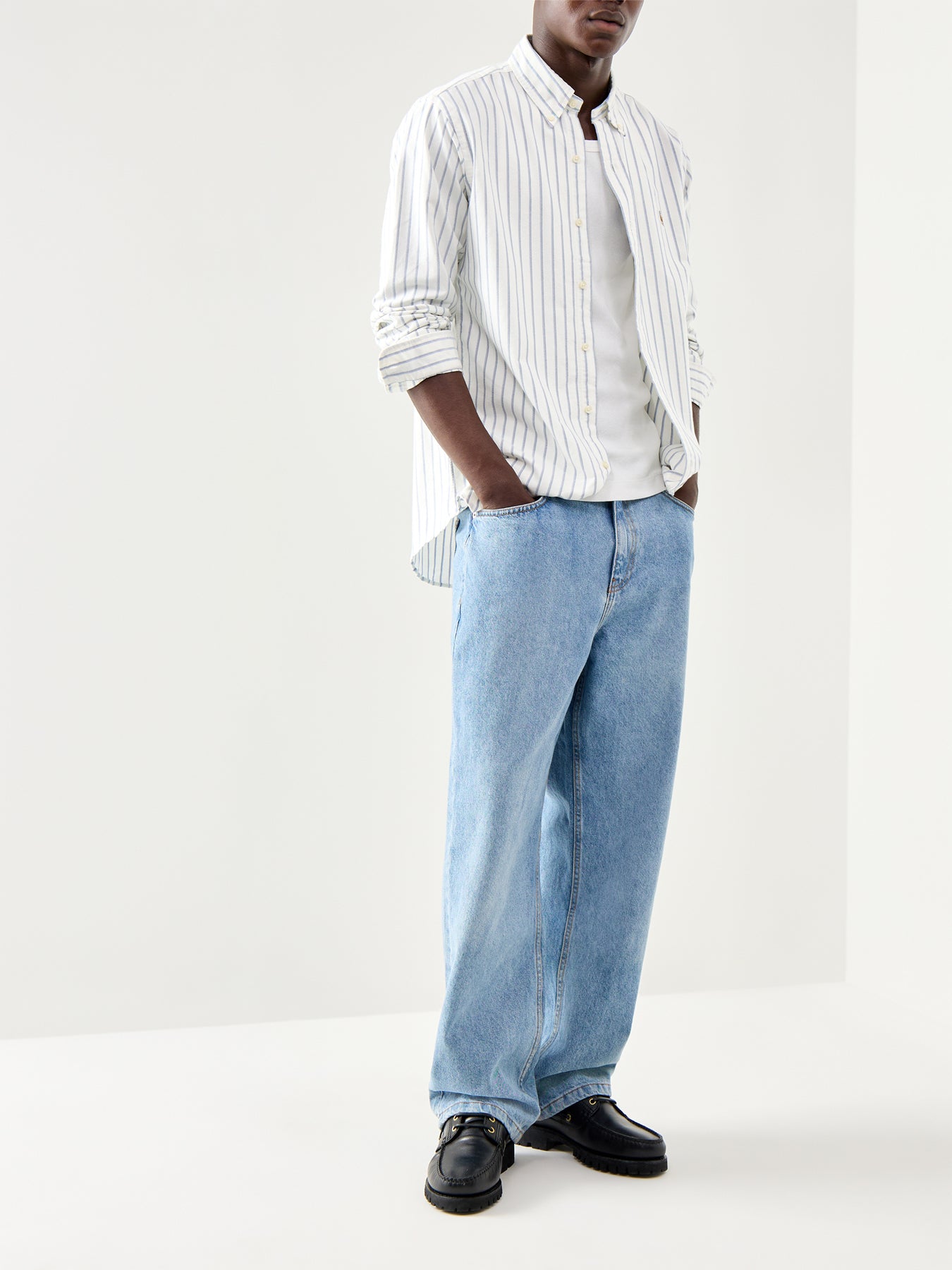 Custom Fit Stripe Oxford Shirt