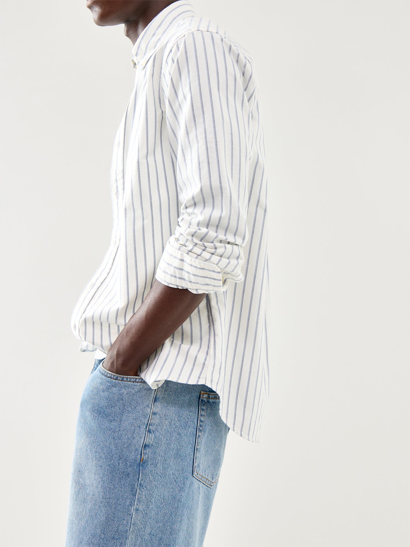Custom Fit Stripe Oxford Shirt