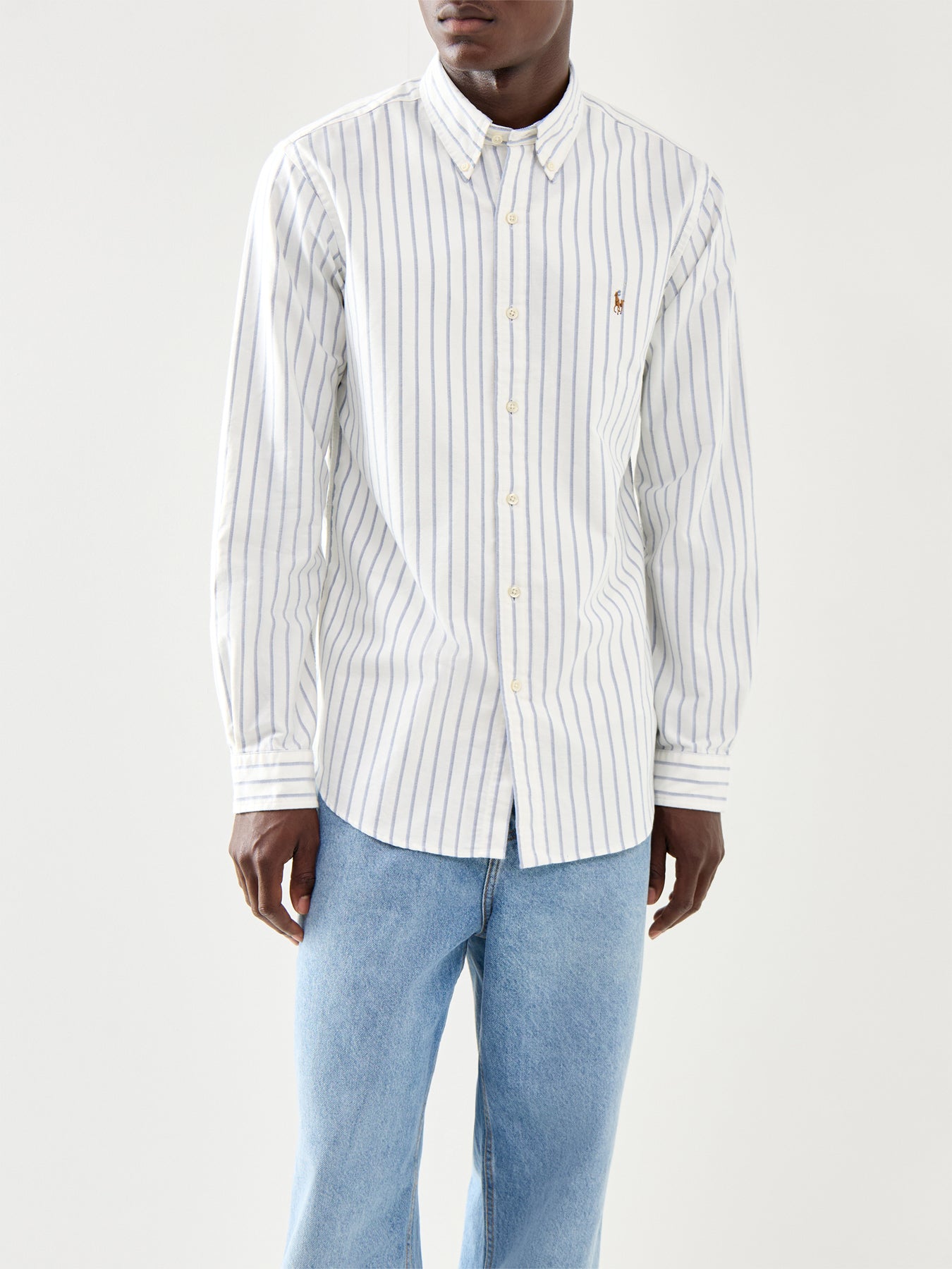 Custom Fit Stripe Oxford Shirt