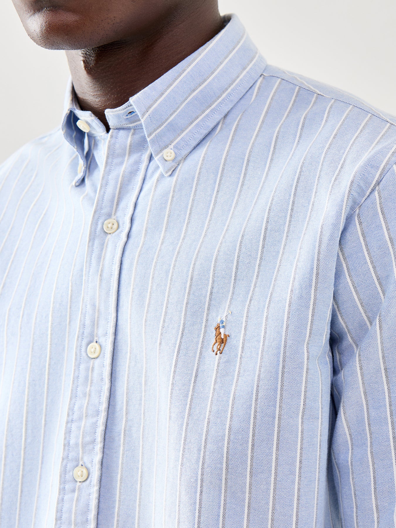 Custom Fit Stripe Oxford Shirt