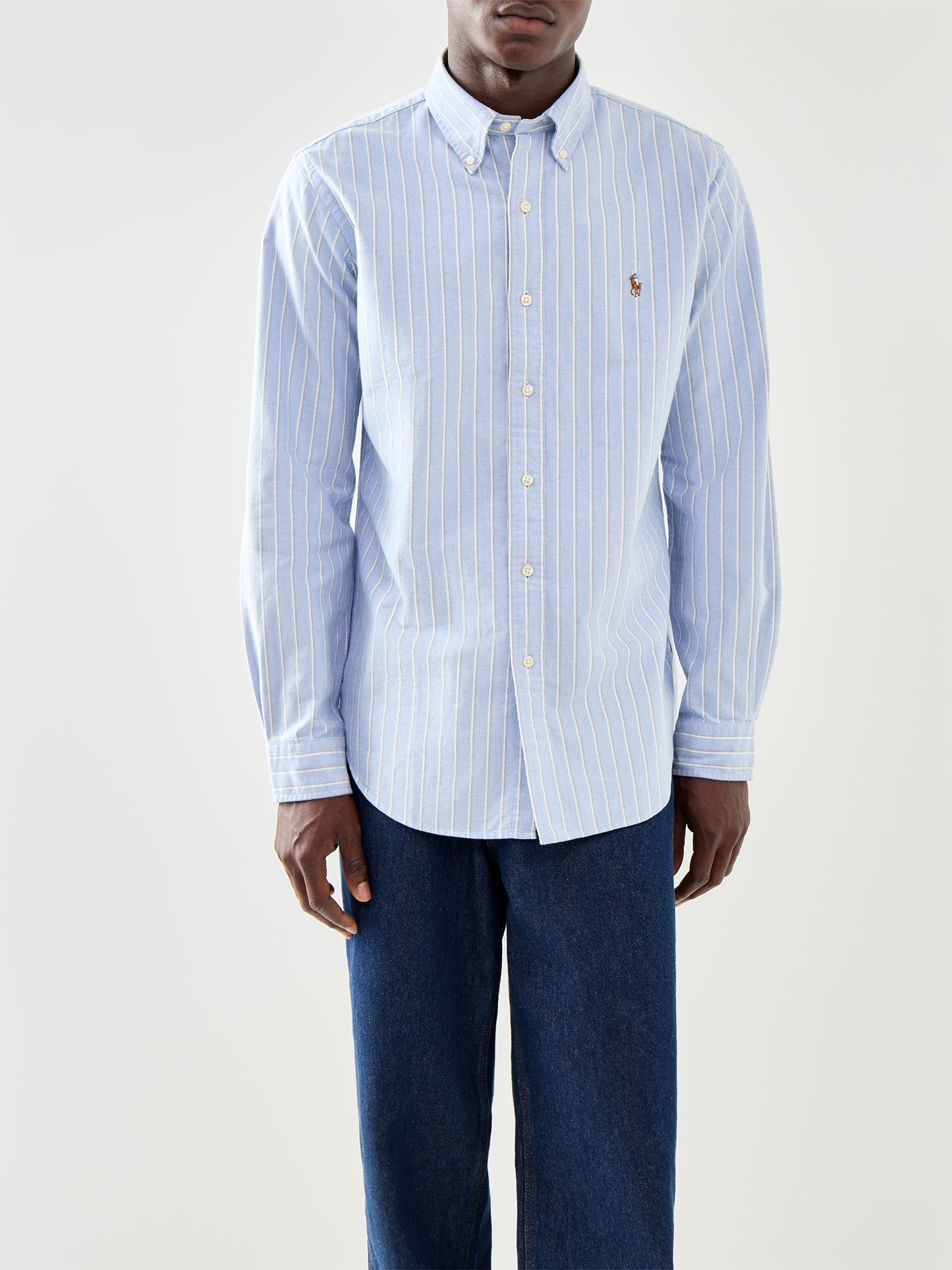 Custom Fit Stripe Oxford Shirt