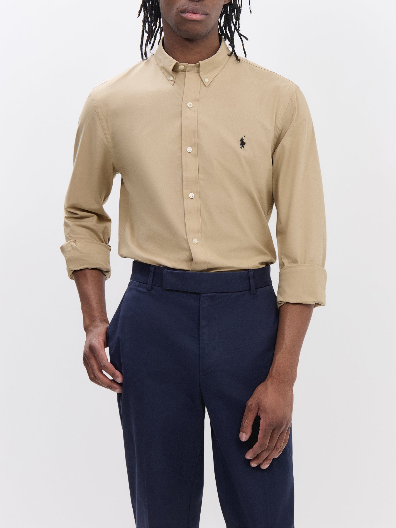 Slim Fit Poplin Stretch Shirt