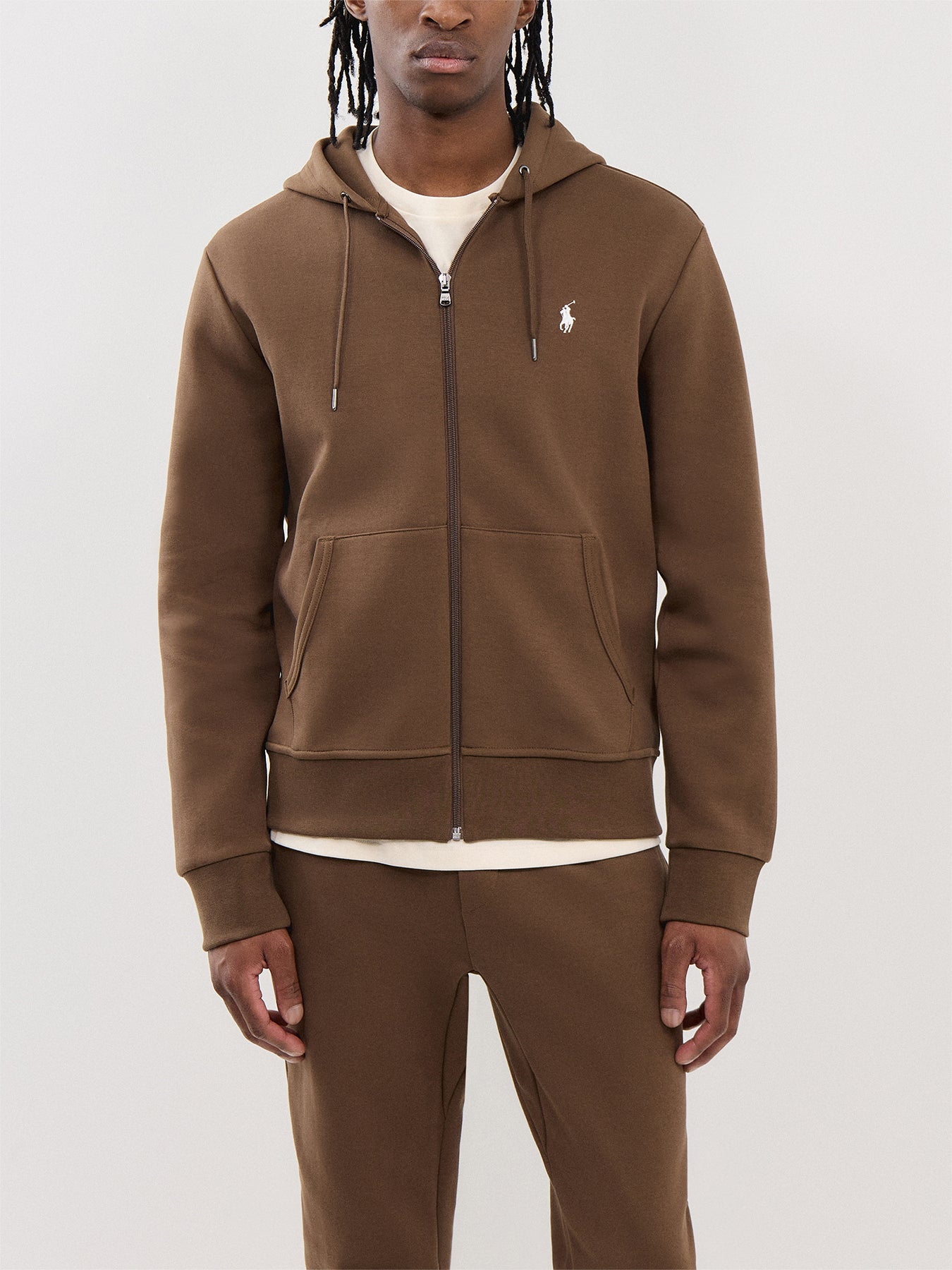 Double Knit Zip Up Hoodie