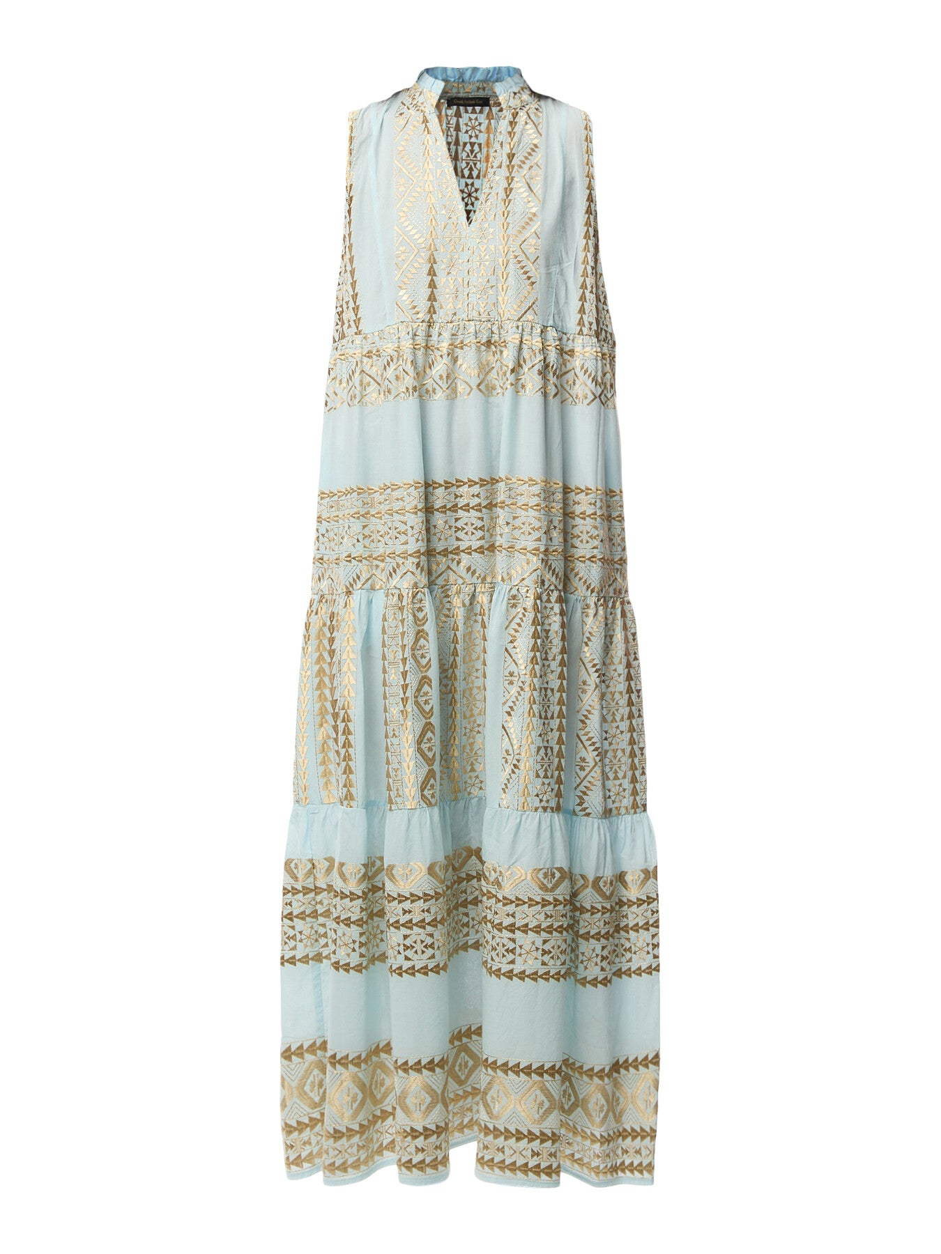 Cotton Classic Triangle Sleeveless Maxi Dress