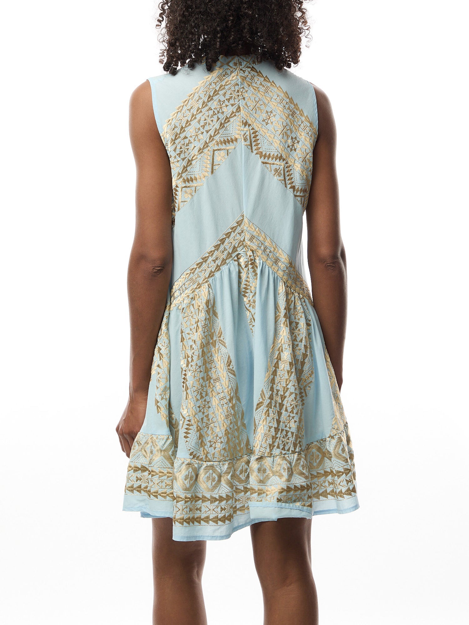 Cotton Classic Triangle Sleeveless Mini Dress