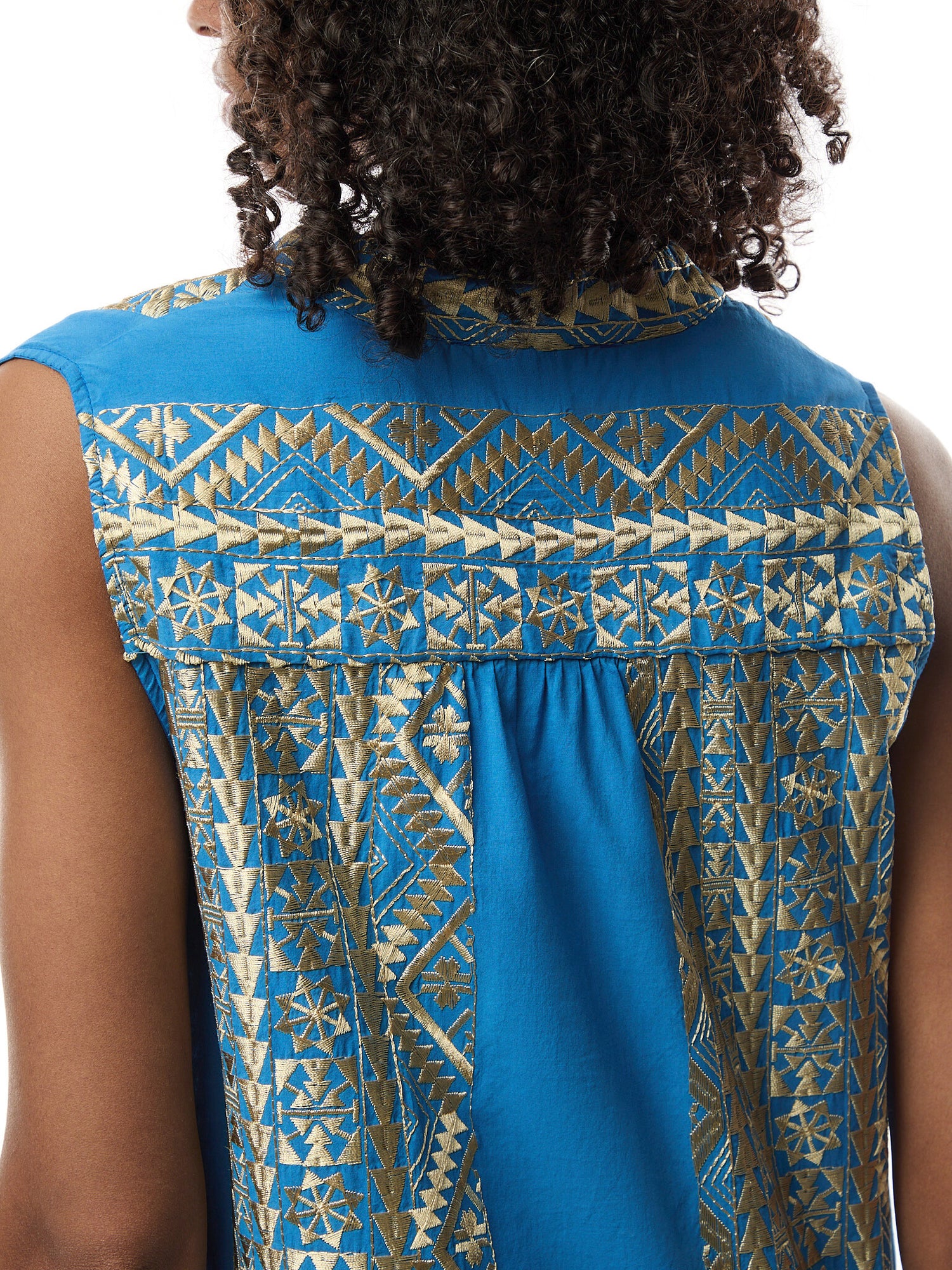 Cotton Classic Triangle Sleeveless Mini Dress