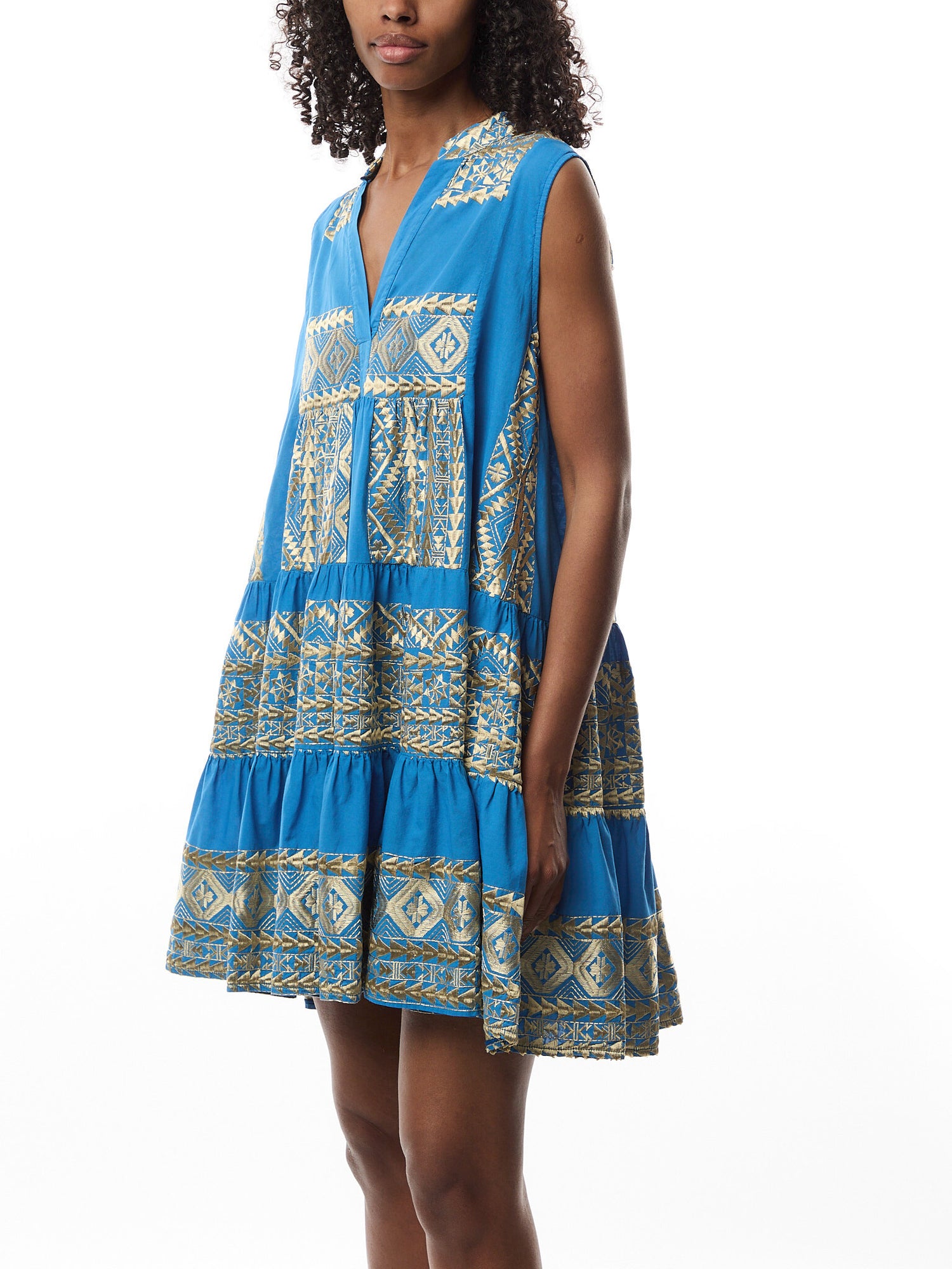 Cotton Classic Triangle Sleeveless Mini Dress