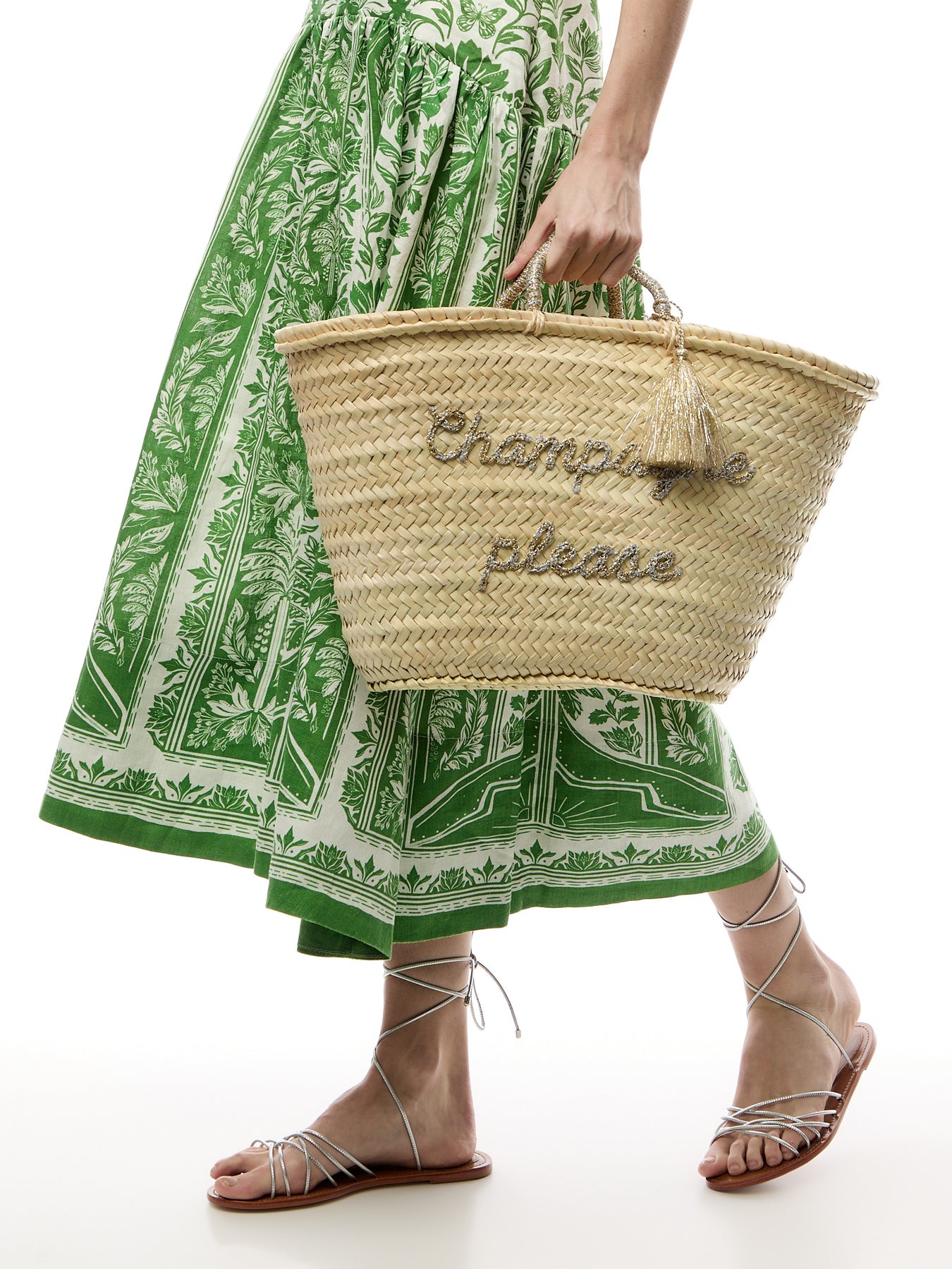 Champagne Please Slogan Basket