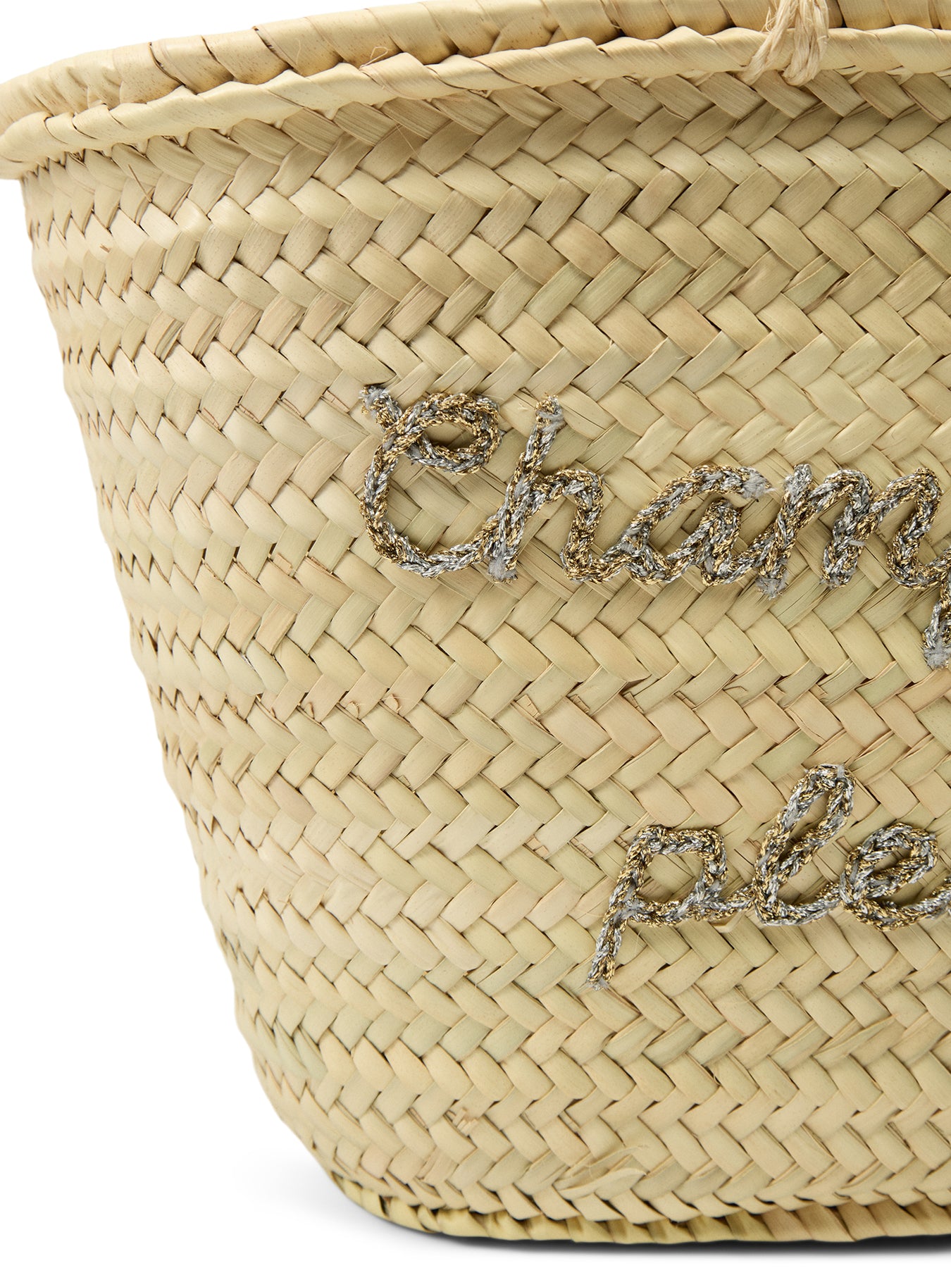 Champagne Please Slogan Basket