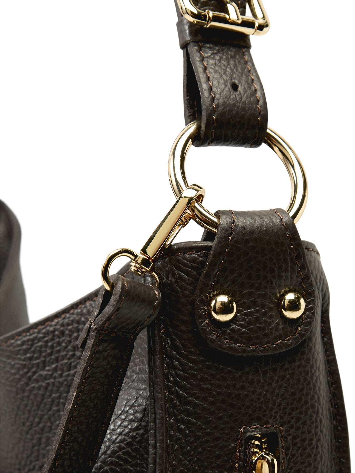 The harriet Chocolate Leather Bag