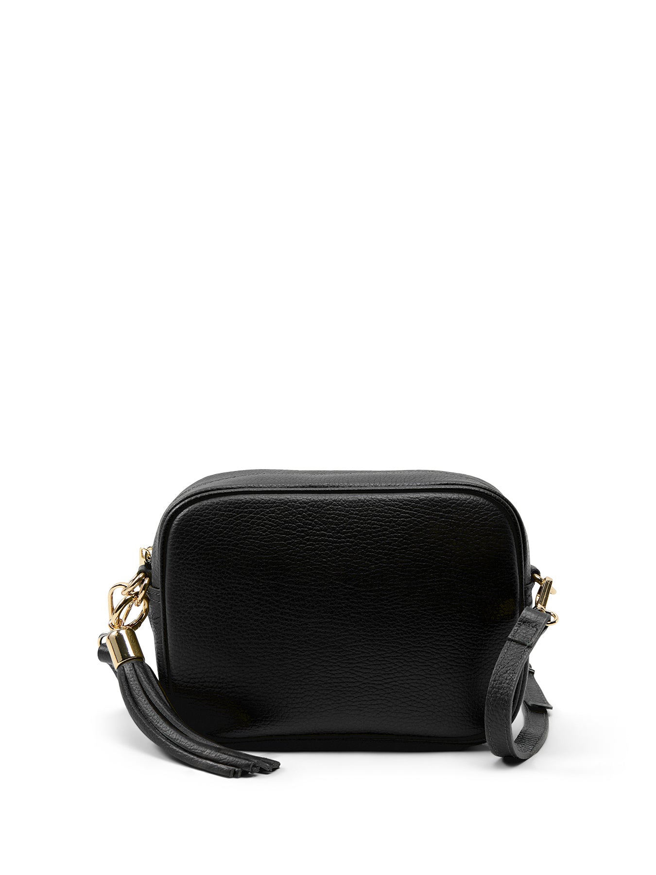 The Tassel Black Leather Crossbody Bag