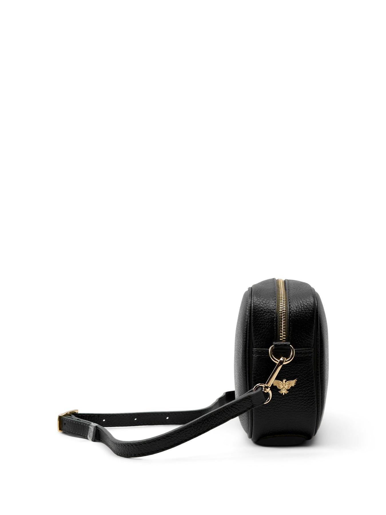 The Tassel Black Leather Crossbody Bag