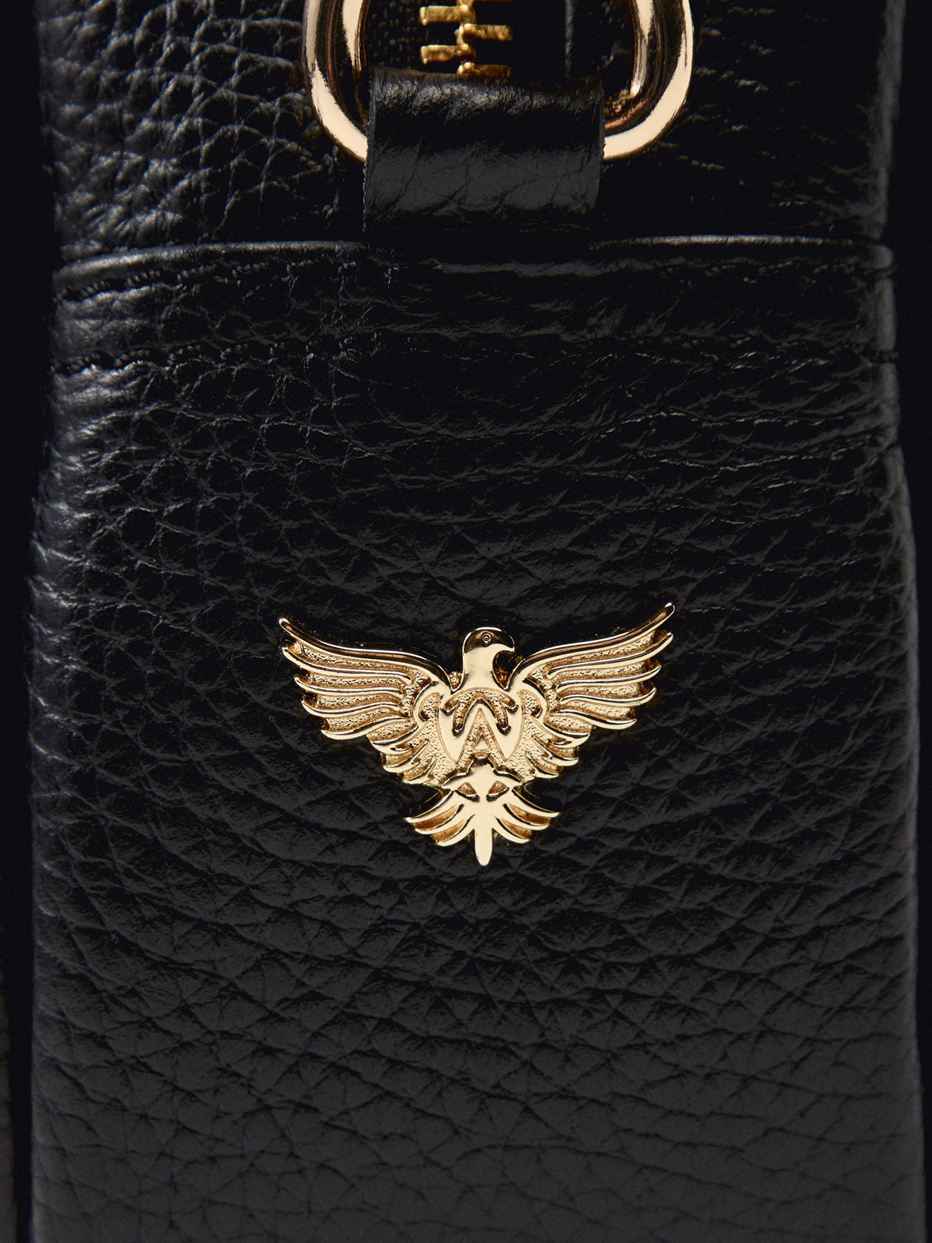 The Tassel Black Leather Crossbody Bag