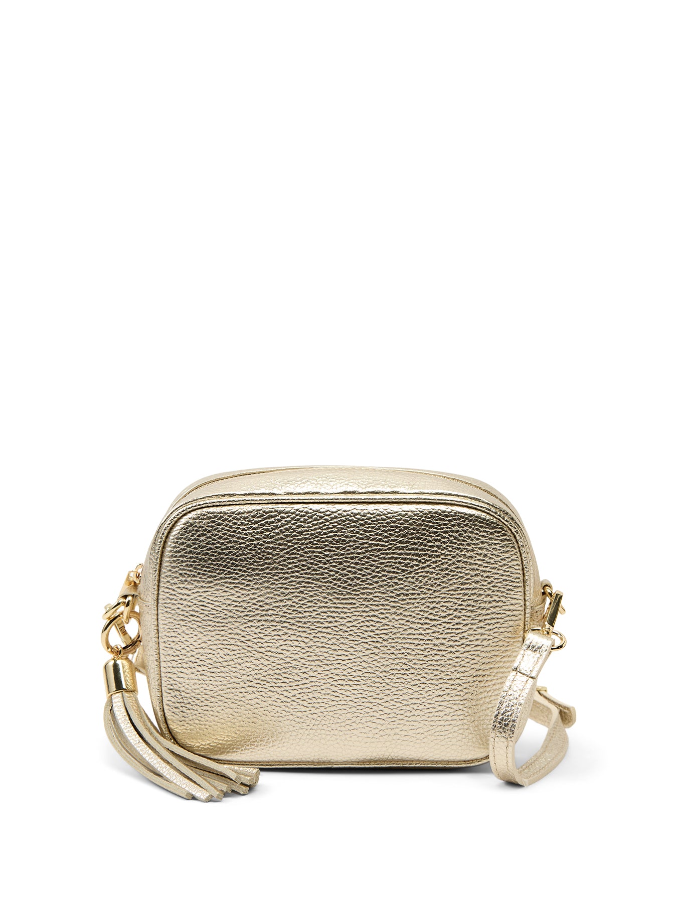 The Tassel Gold Leather Crossbody Bag