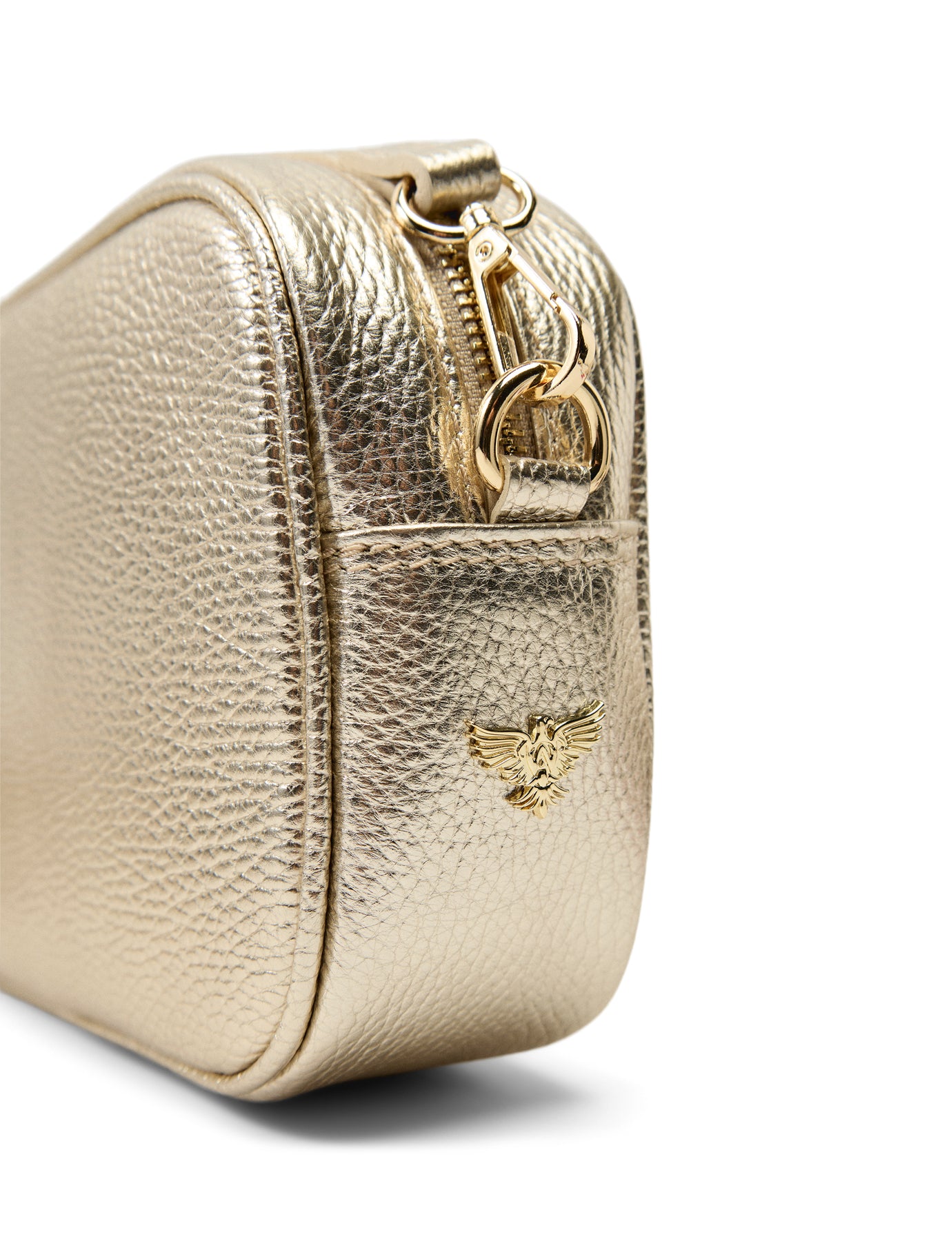 The Tassel Gold Leather Crossbody Bag