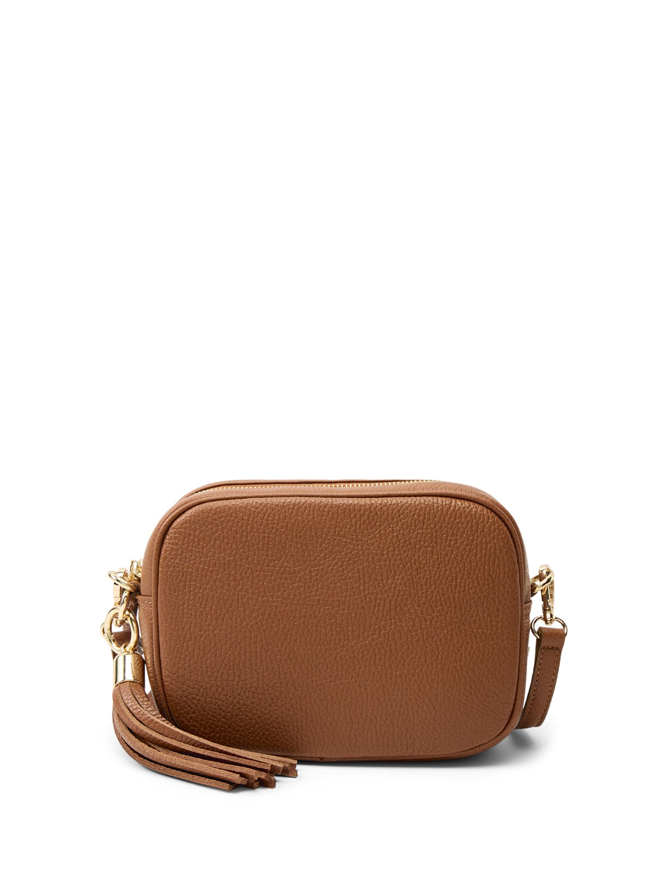 The Tassel Tan Leather Crossbody Bag