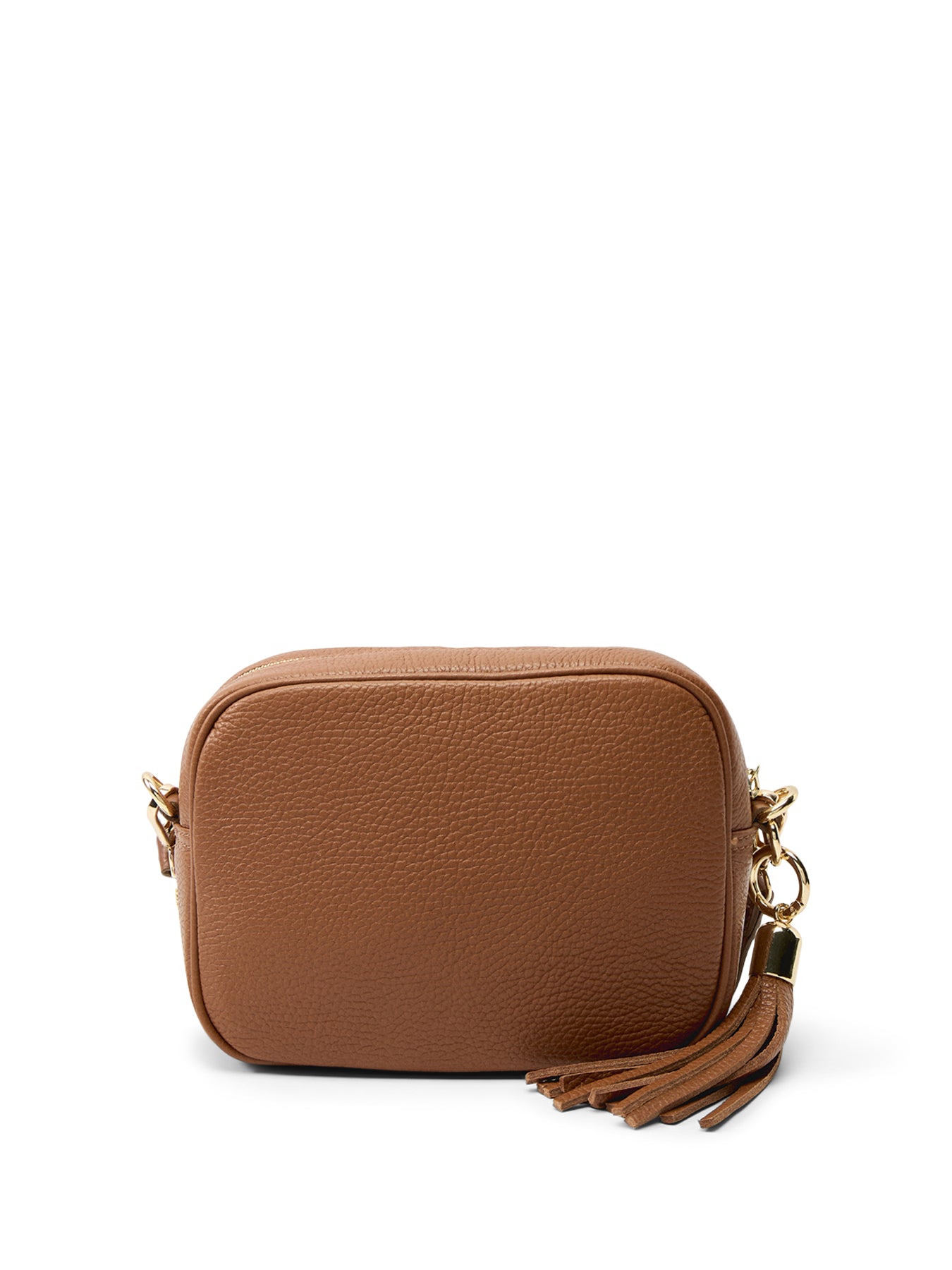 The Tassel Tan Leather Crossbody Bag