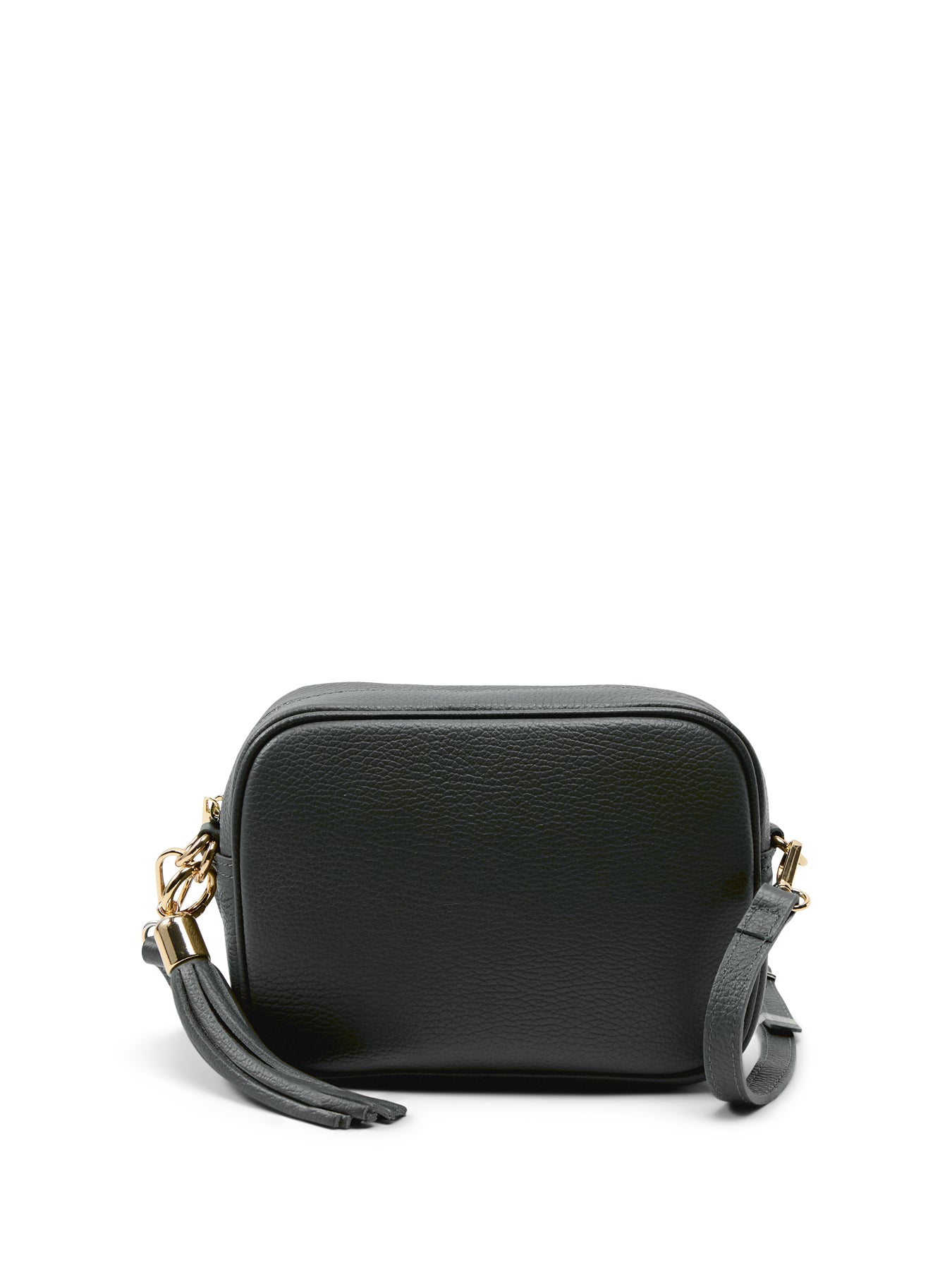 The Tassel Navy Leather Crossbody Bag